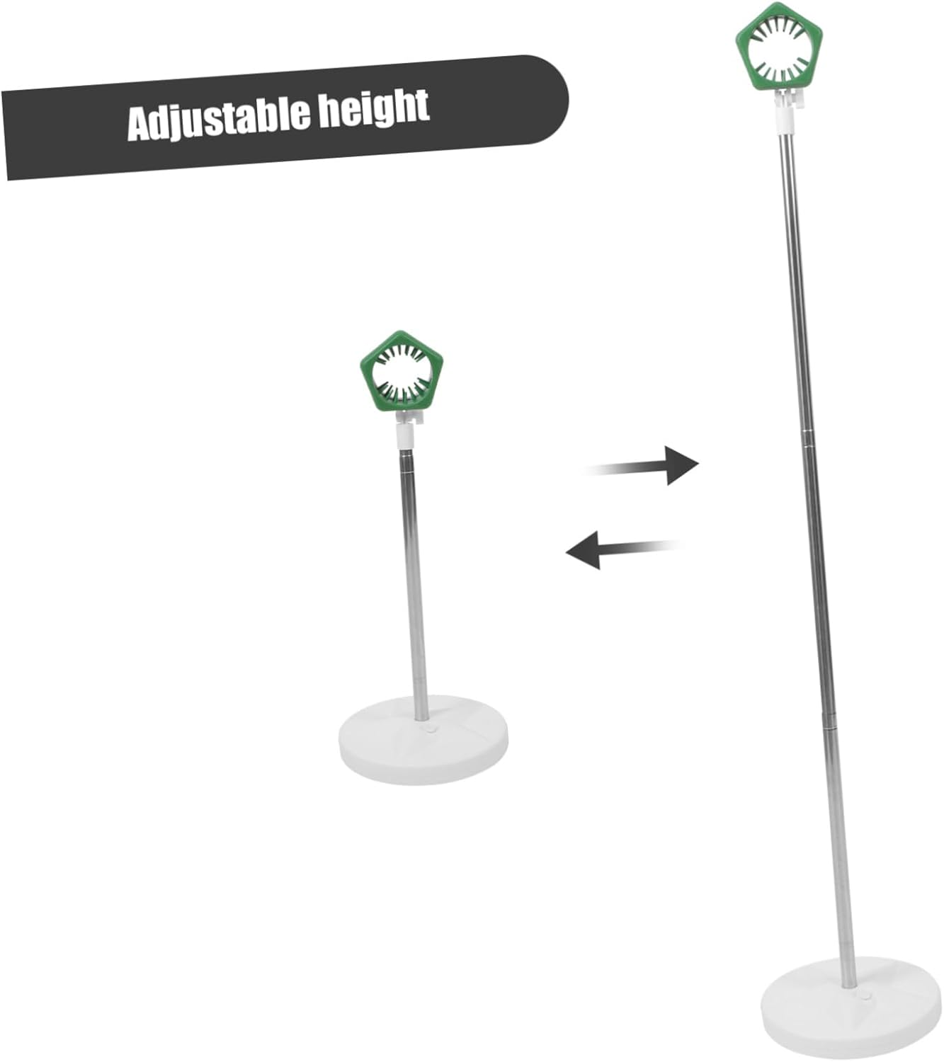 IWOWHERO Hair Dryer Stand Holder Hands-Free Adjustable Height 50-106Cm Lazy Blow Dryer Rack for Home Use Space-Saving Design Base