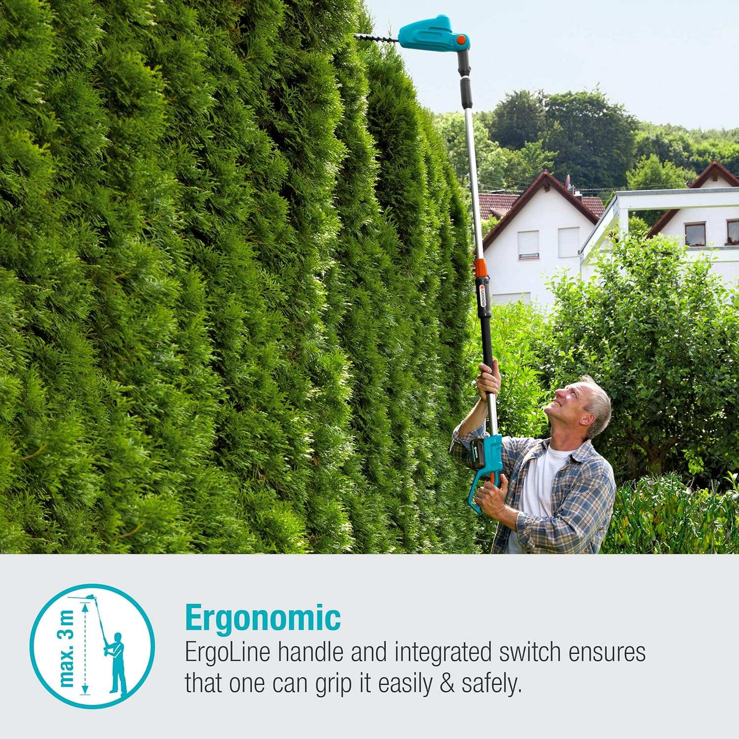 Gardena Battery Telescopic Hedge Trimmer THS 42/18V P4A Skin - Tool Only image number 4