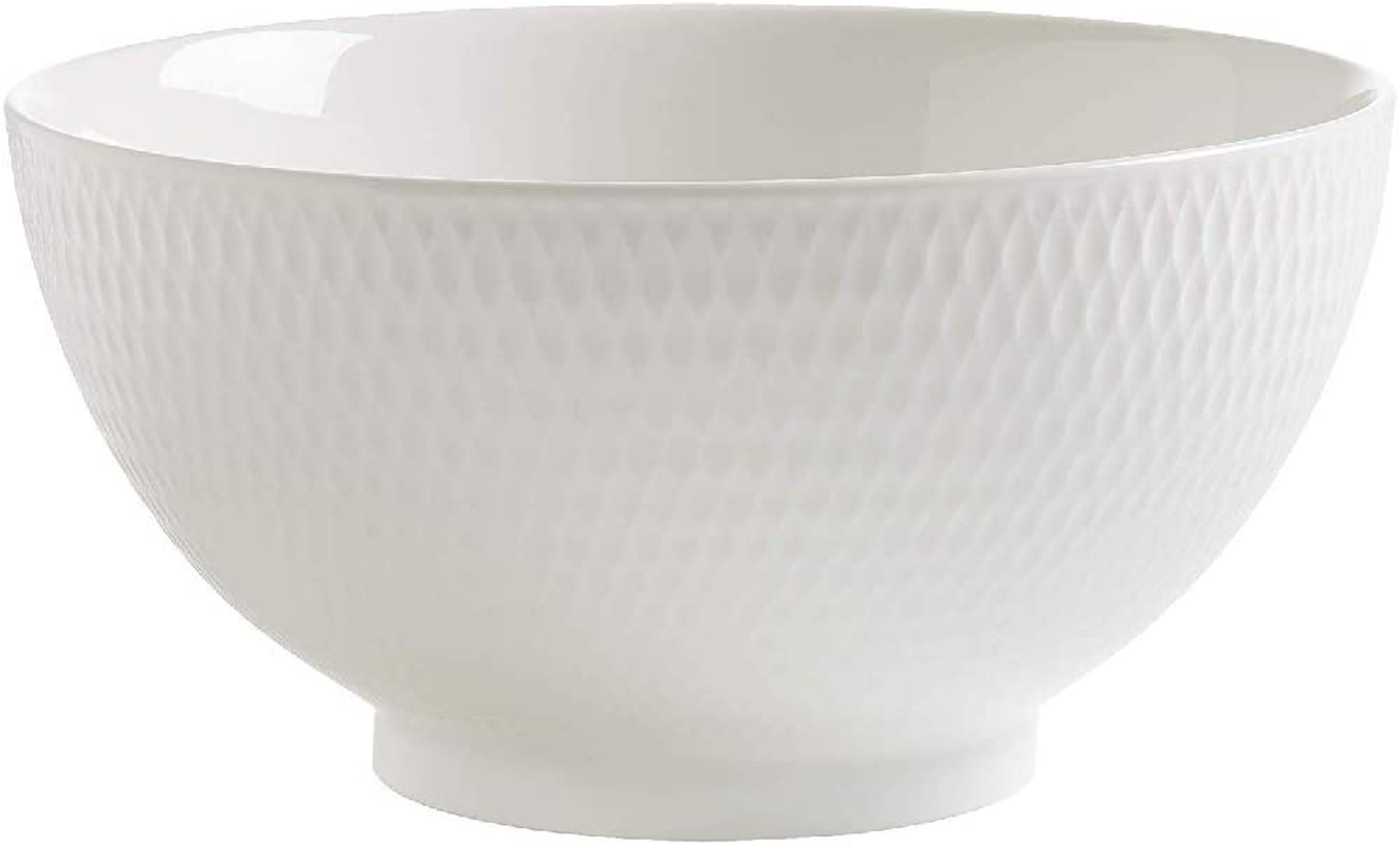 Maxwell & Williams White Basics Diamonds Noodle Bowl 20Cm image number 1