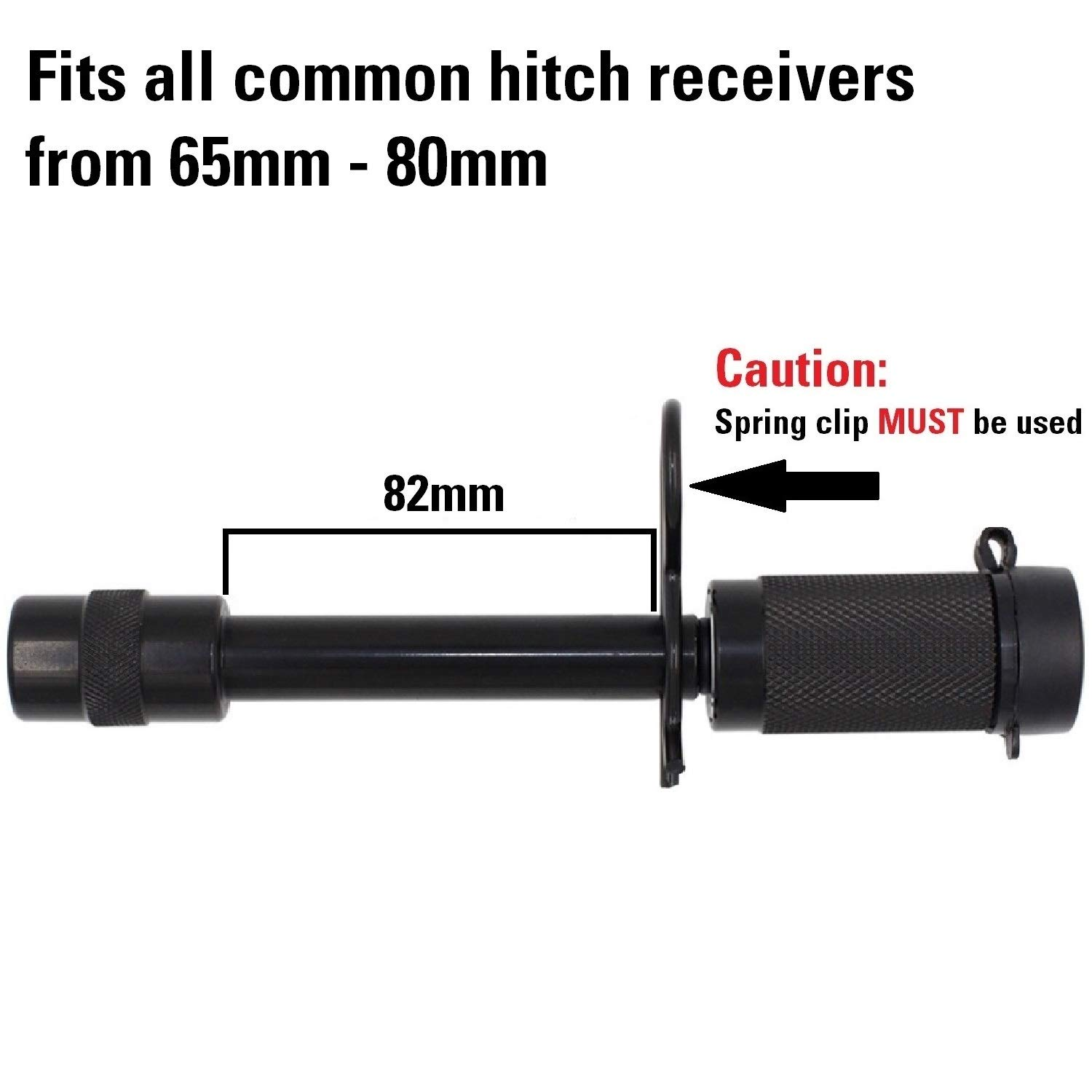 Towworks 79632 Keyed Alike Hitch Pin Lock Set, 16 Mm (5/8 Inch) Diameter Locking Pin with Double Safety, Extra Long Fits All Common Hitch Receivers from 65 Mm to 80 Mm, 2-Pack image number 2