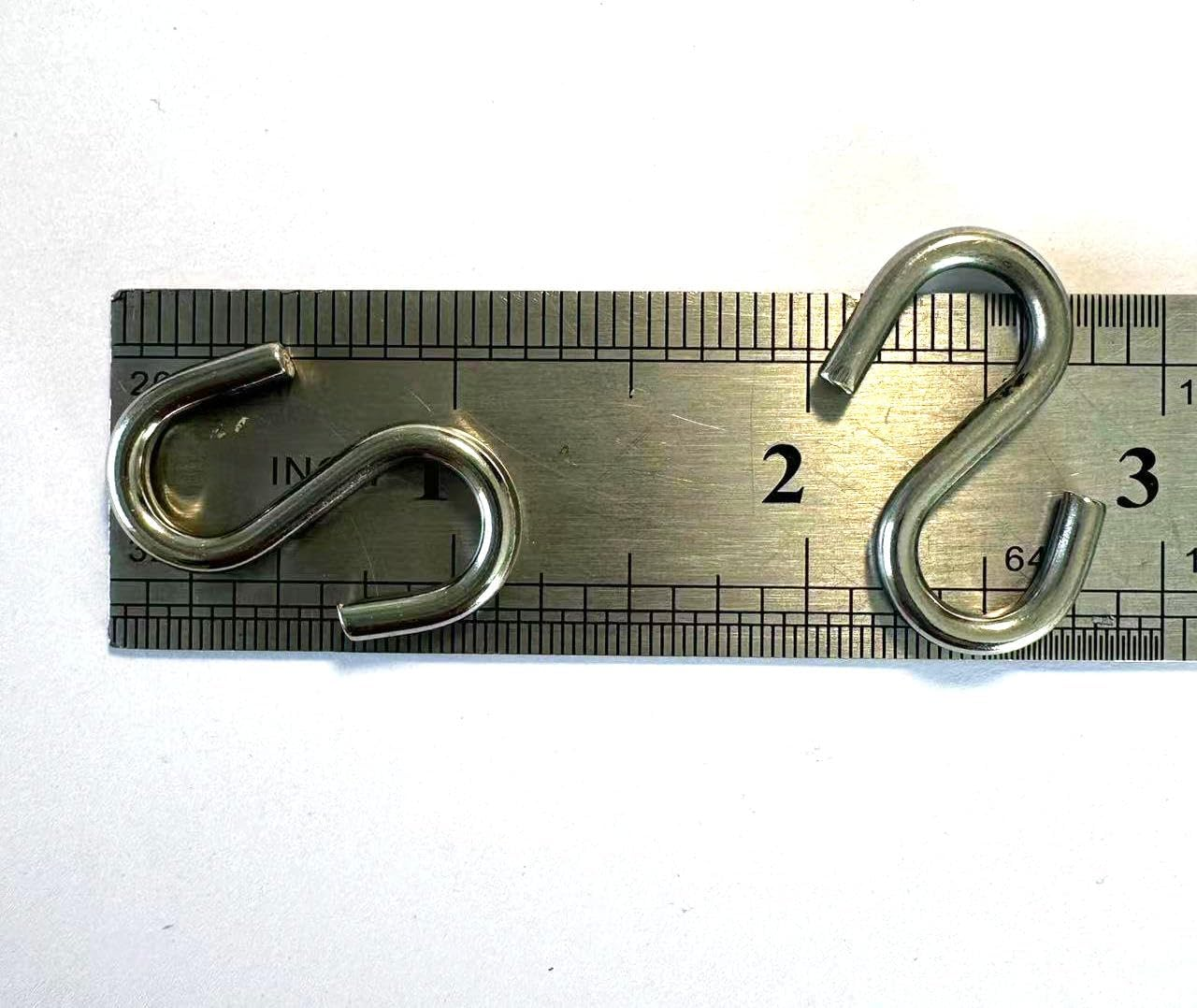 S Hooks 316 Stainless Steel Marine Grade Heavy Duty S Shaped Hooks Metal Hooks for Hanging Hammock Stand Swing Plants Utility Hooks 30Mm Long 3Mm Thickness,12Pieces image number 6