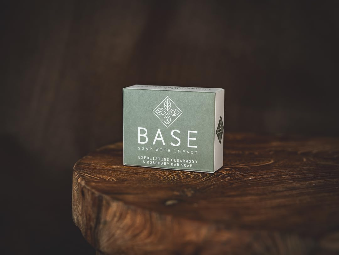 Base - Soap with Impact - Cedarwood Rosemary Soap Bar, 132G Pack of 10