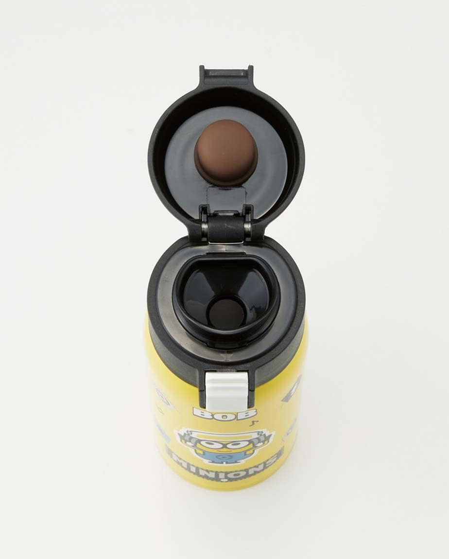 Skater STOT3-A Insulated Stainless Steel Mug Bottle, 11.8 Fl Oz (350 Ml), One-Touch Open, Minions image number 3