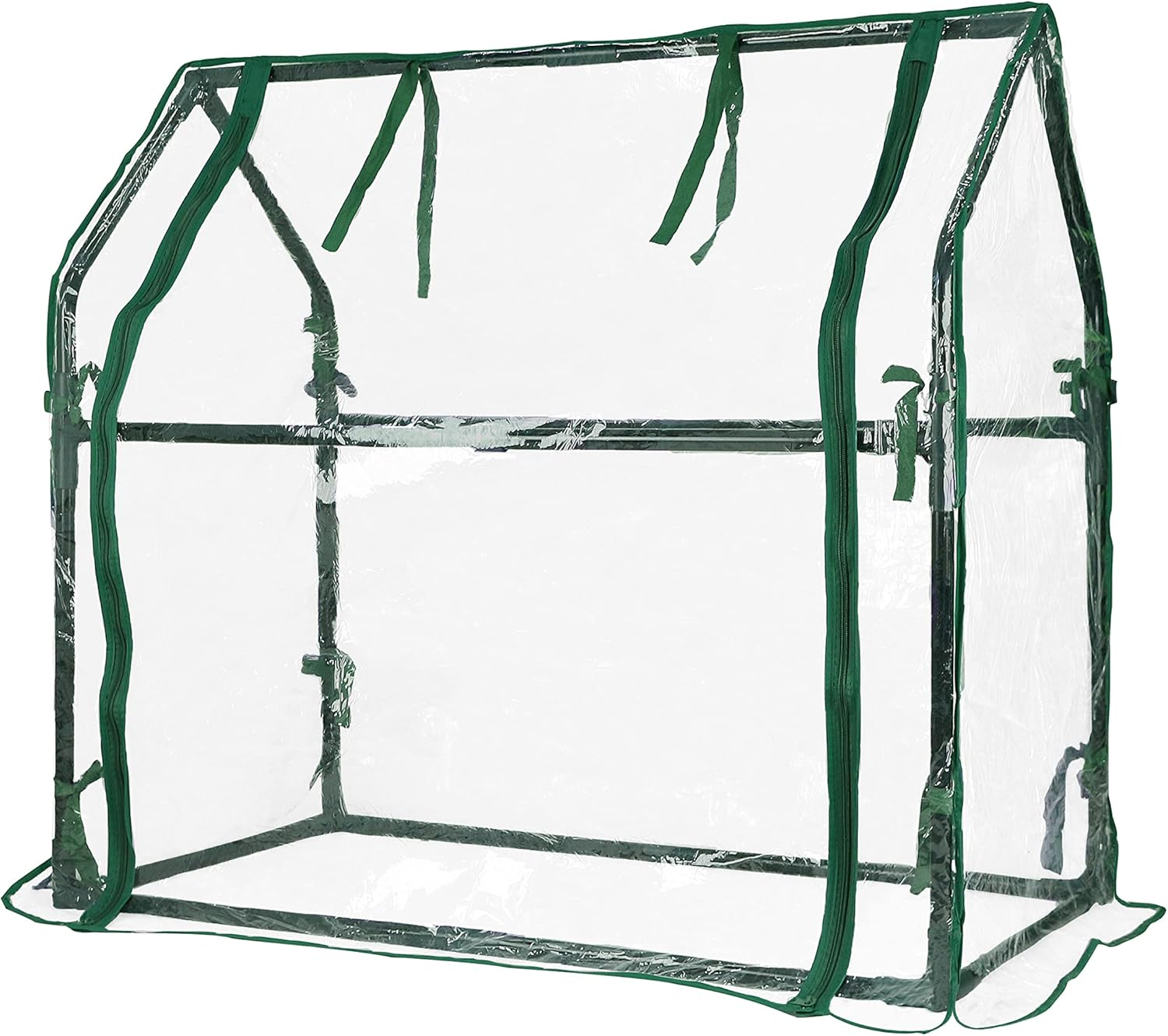 Gardzen Mini Greenhouse Heavy Duty Portable Green House, Clear Tent Indoor or Outdoor for Plants 36.2~''(L) X18.8~''(W) X33.3~''(H) GGH-R1 image number 2