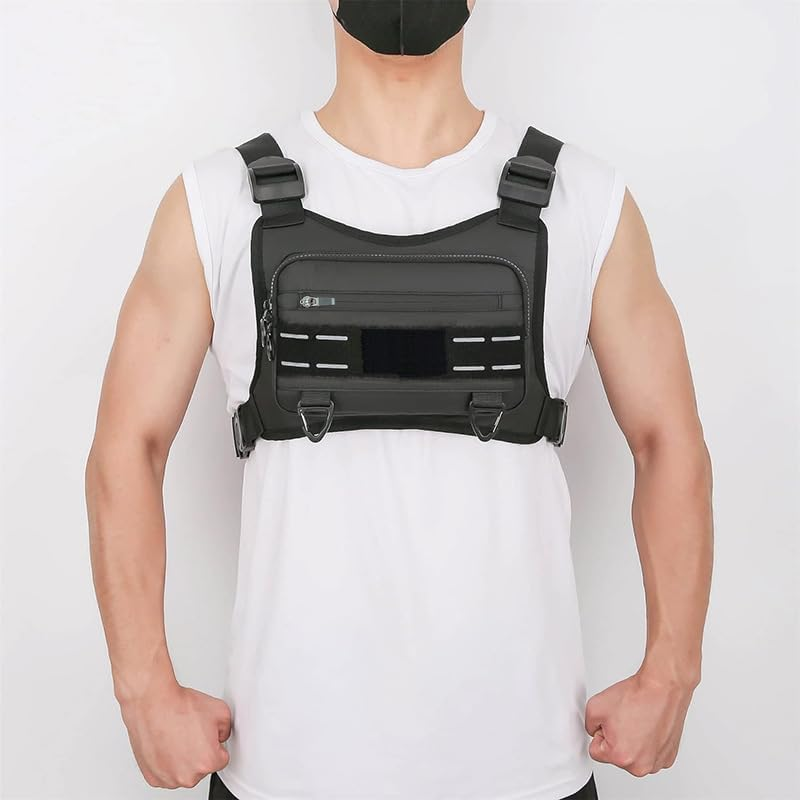 Running Chest Bag, Outdoor Sports Backpack, Cycling Vest, Tactical Chest Bag, Marathon Running Vest, Fitness Bag image number 2