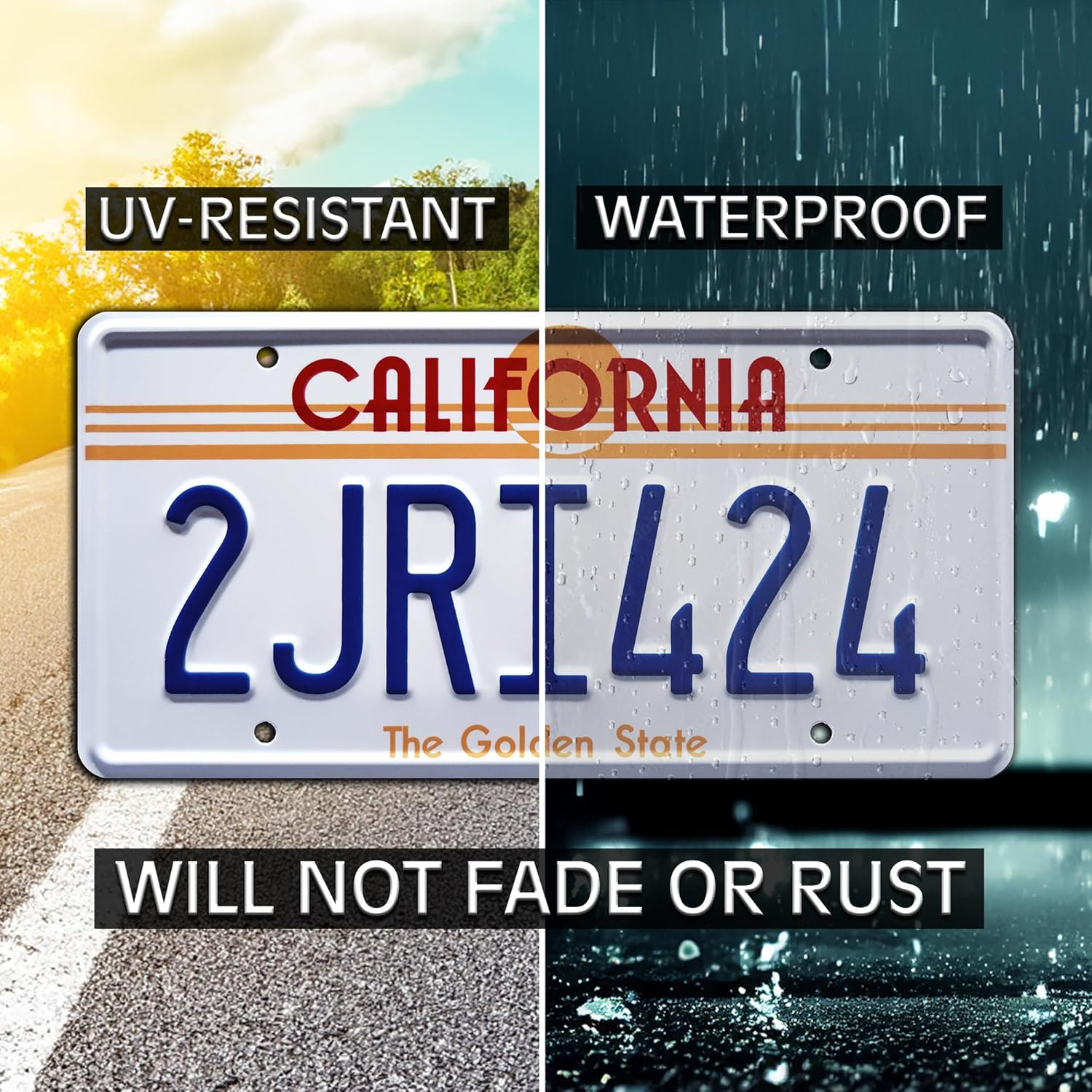 Fast and Furious | Toretto + 2JRI424 | Metal Stamped License Plates
