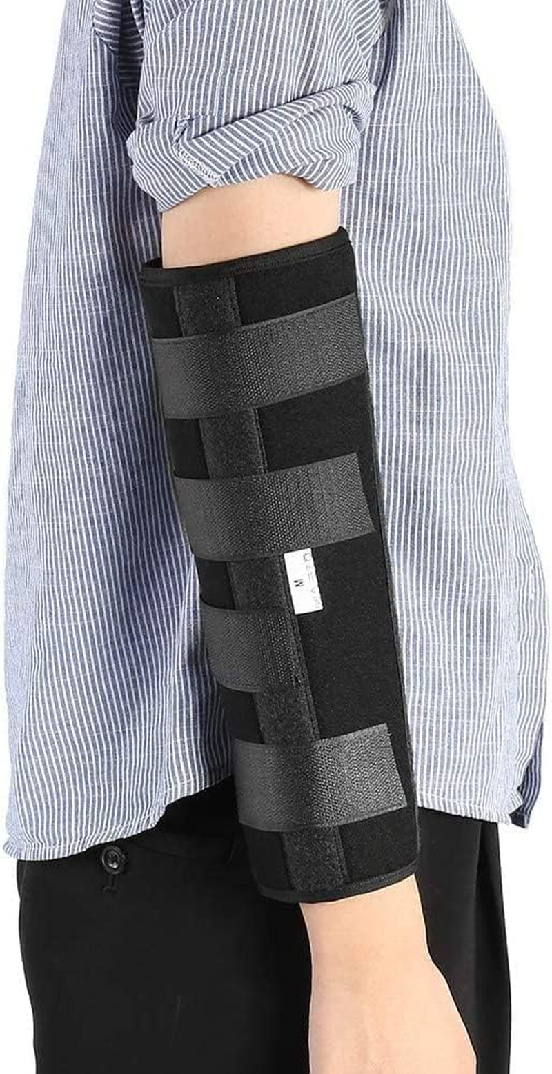 Night Elbow Sleep Support Breathable Splints for Cubital Tunnel,Elbow Brace, Syndrome,Tendonitis,Ulnar Nerve,Tennis,Fits for Men and Women (L) image number 6