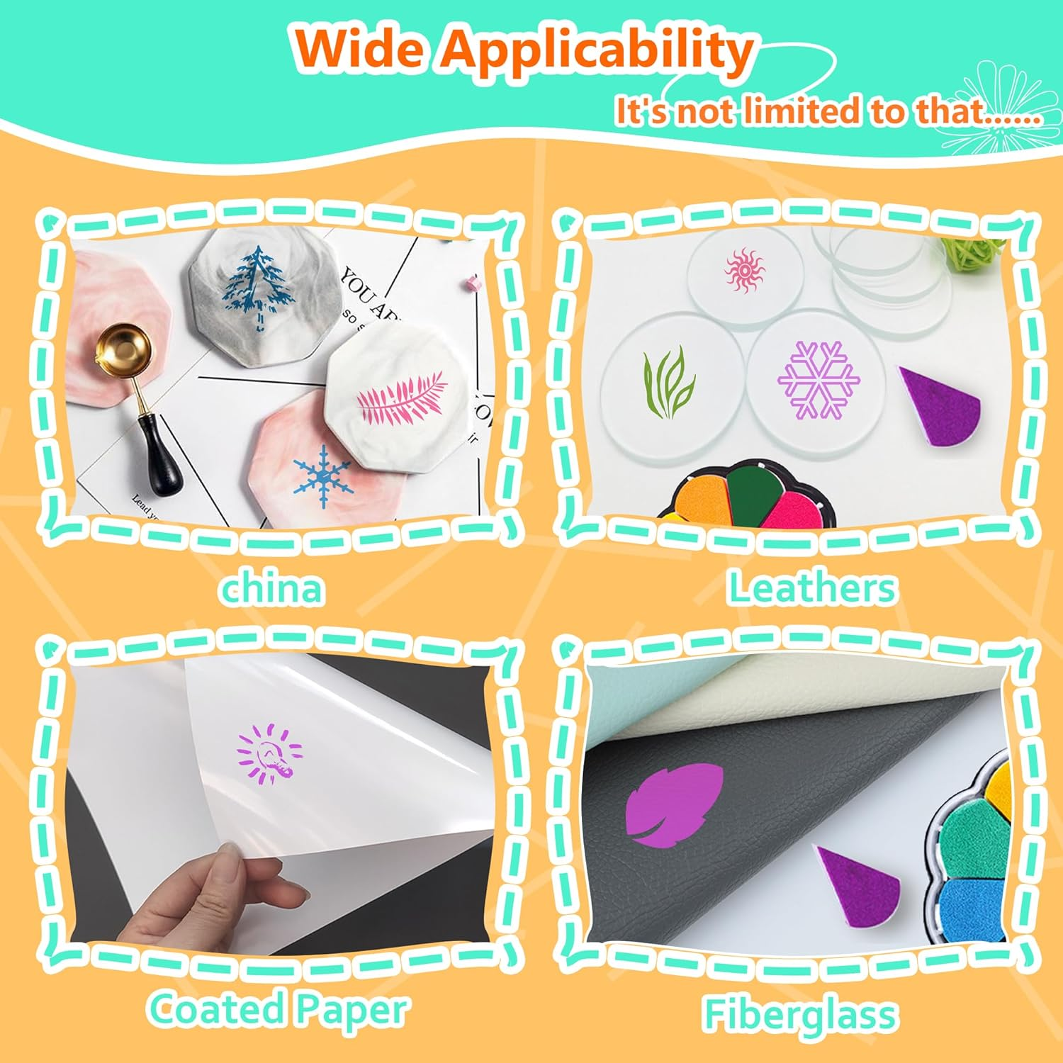 8 Colors Ink Pads for Rubber Stamps, DIY Color Hand Print Ink Pad, Petal Shape Stamp Pads for Card Making, Washable Stamp Pad, Multicolor Finger Print Ink Pads, Ink Stamps image number 6