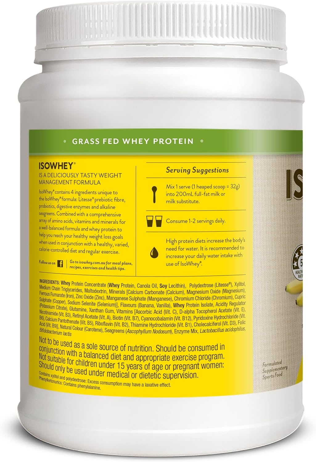 Banana Smoothie Powder 672G image number 1