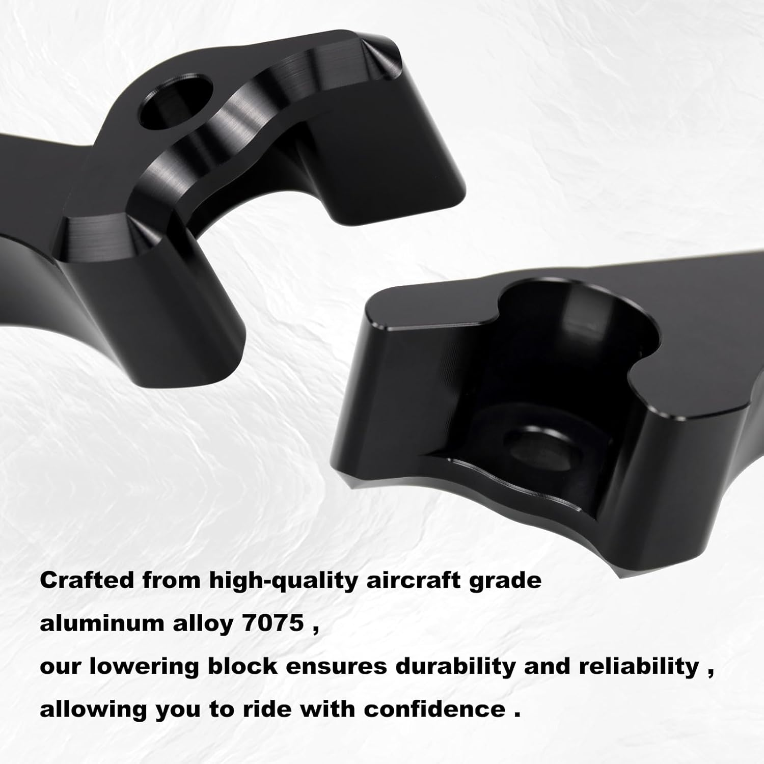 RYANSTAR RACING 2 Inch Lowering Blocks Kit Rear Slam Lowering Blocks Compatible with Harley Davidson Touring Street Glide 2002-2023 Compatible with Harley Davidson Touring Models image number 5