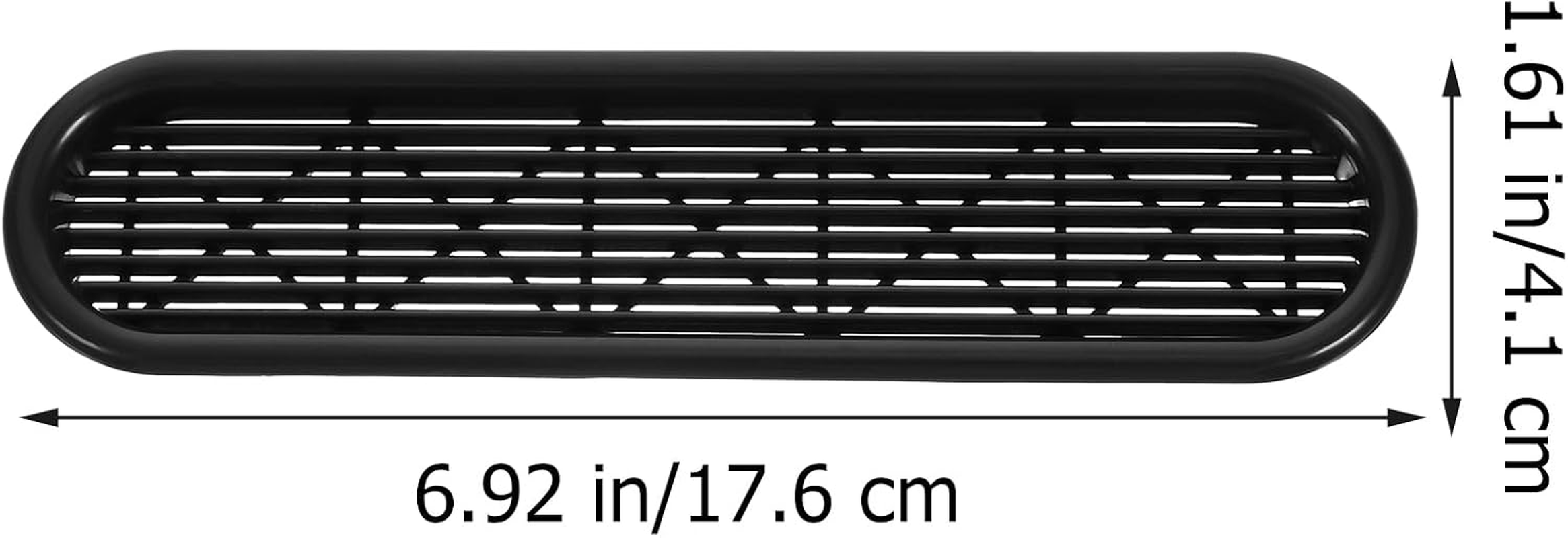 Jojofuny 4Pcs Furniture Wardrobe Show Cabinet Vent Floor Vent Cabinet Ventilation Grille Vent for Shoes Cabinet Ventilation Grille Air Vent Cabinet Air Vent Plastic Grid Ventilation Hood image number 4