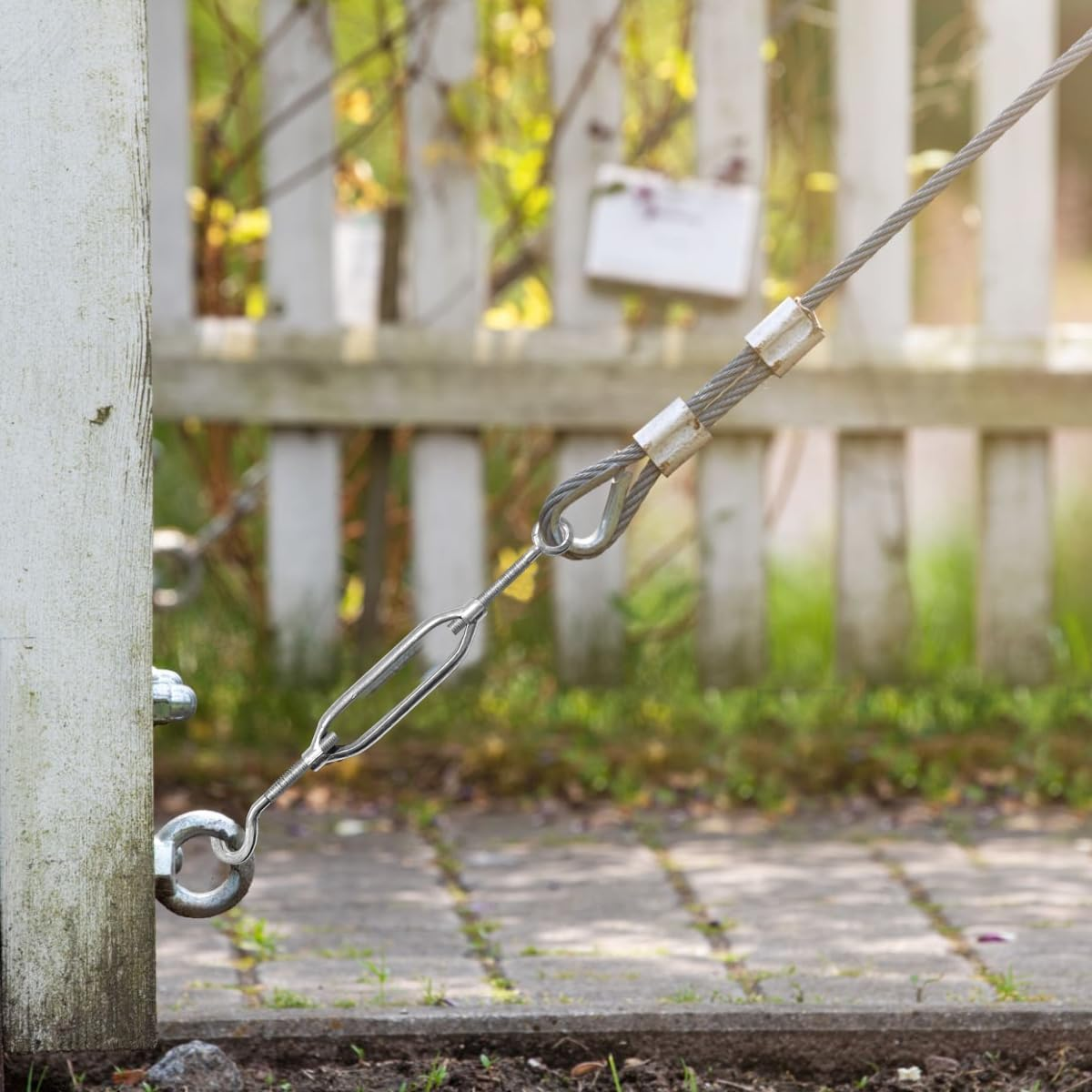 NILLOS Anti-Rust Shade Sail Hardware, 8 PCS Stainless Steel Hook & Eye Turnbuckle for Sun Shade, Tent Awning Installation image number 2