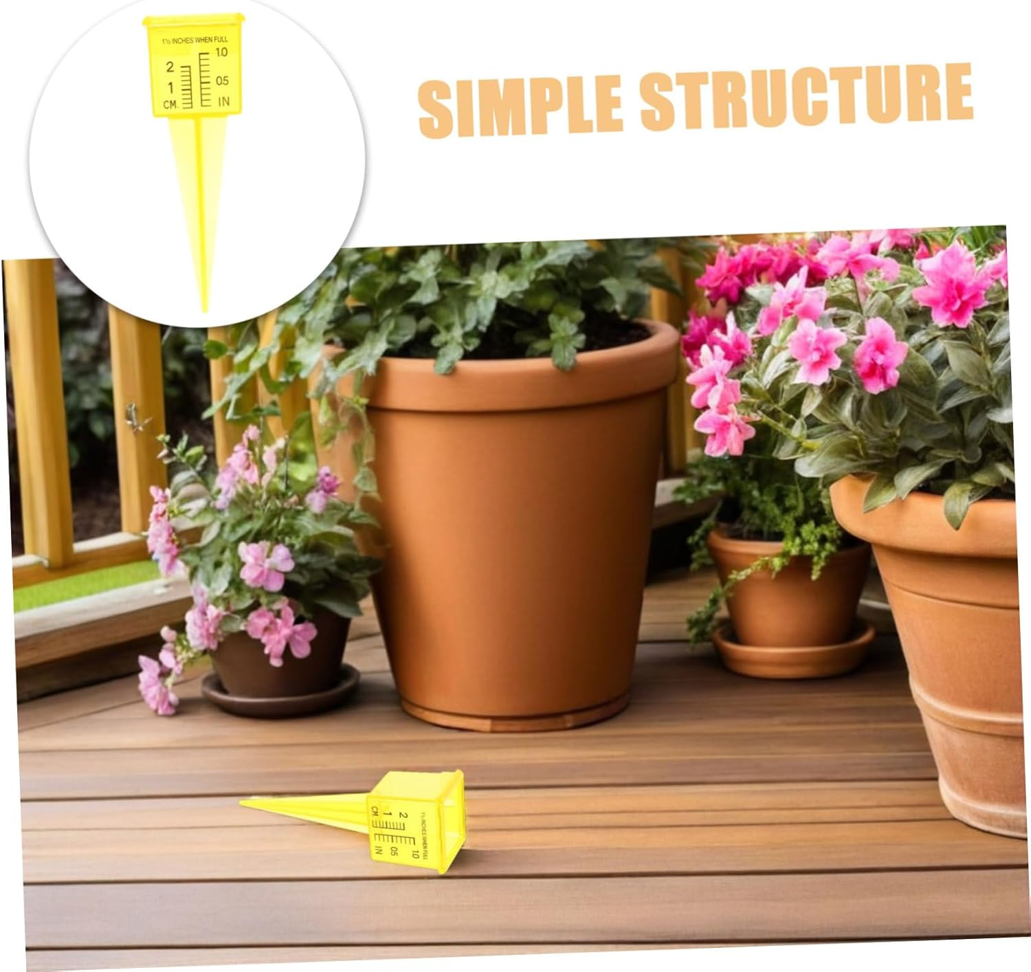 20Pcs Garden Water Gauge Wide Mouth Sprinkler Rainfall Monitor Outdoor Lawn Water Measuring Tool for Patio Irrigation Efficiency and Conservation image number 4