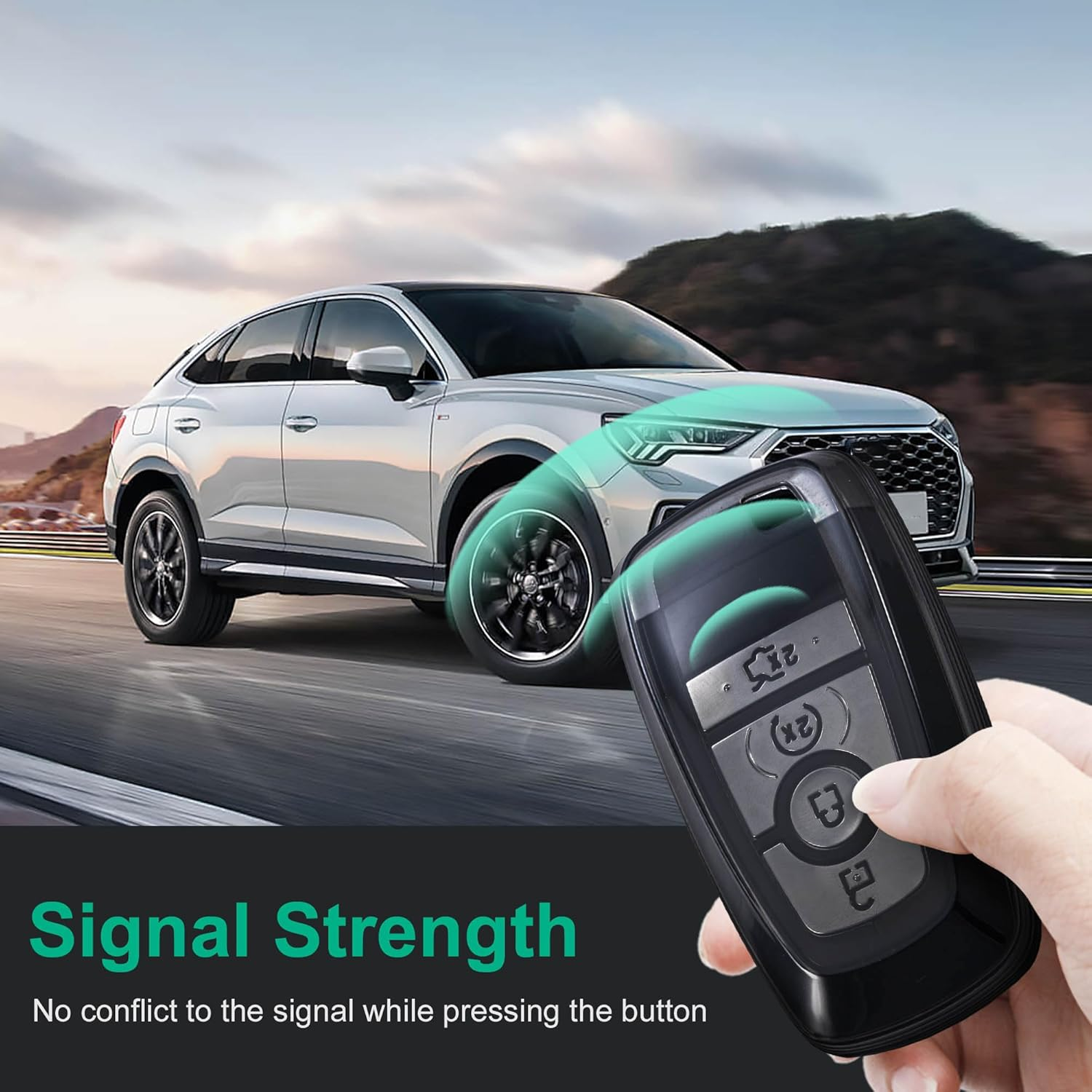 GT for Ford Key Fob Cover TPU Car Key Fob Case image number 1