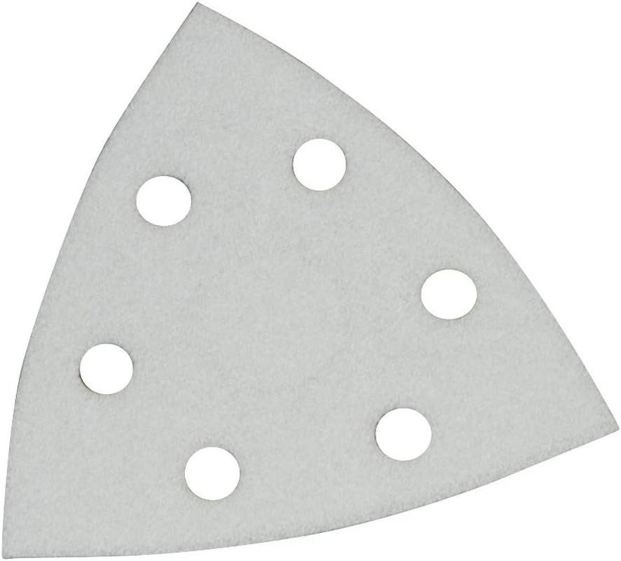 Makita A-52401 Magic Sanding Paper, 7.1 X 3.8 Inches (180 X 96 Mm), White, Triangle (10 Pack) image number 2