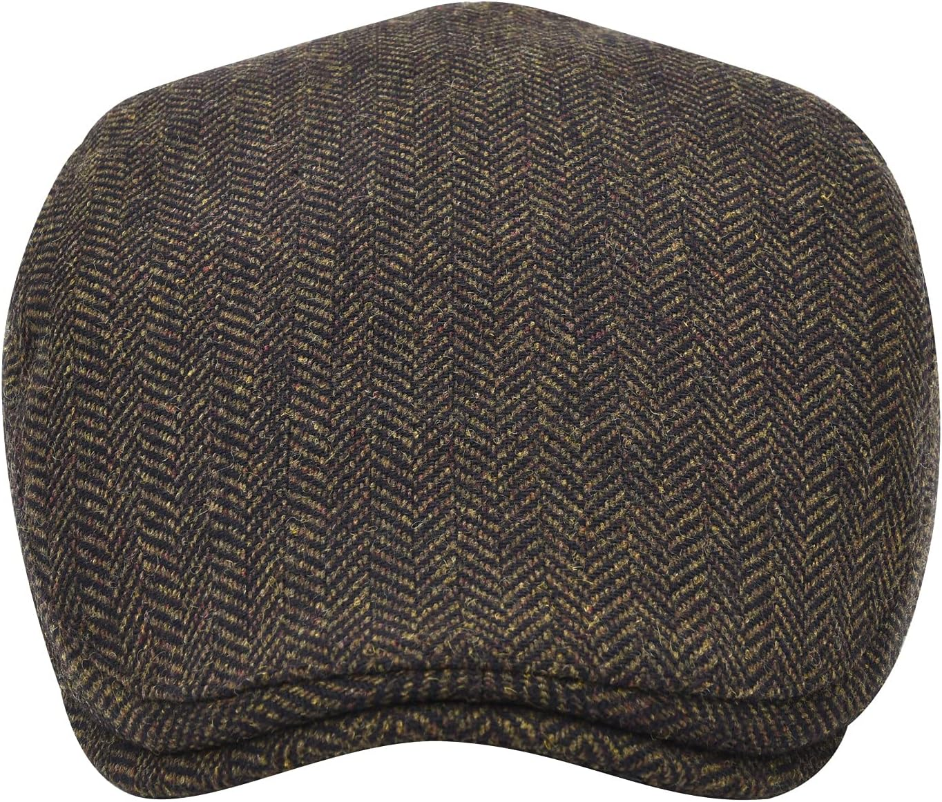 STARANCE Men'S Flat Cap Wool Tweed Driving Cap Irish Newsboy Hat image number 2