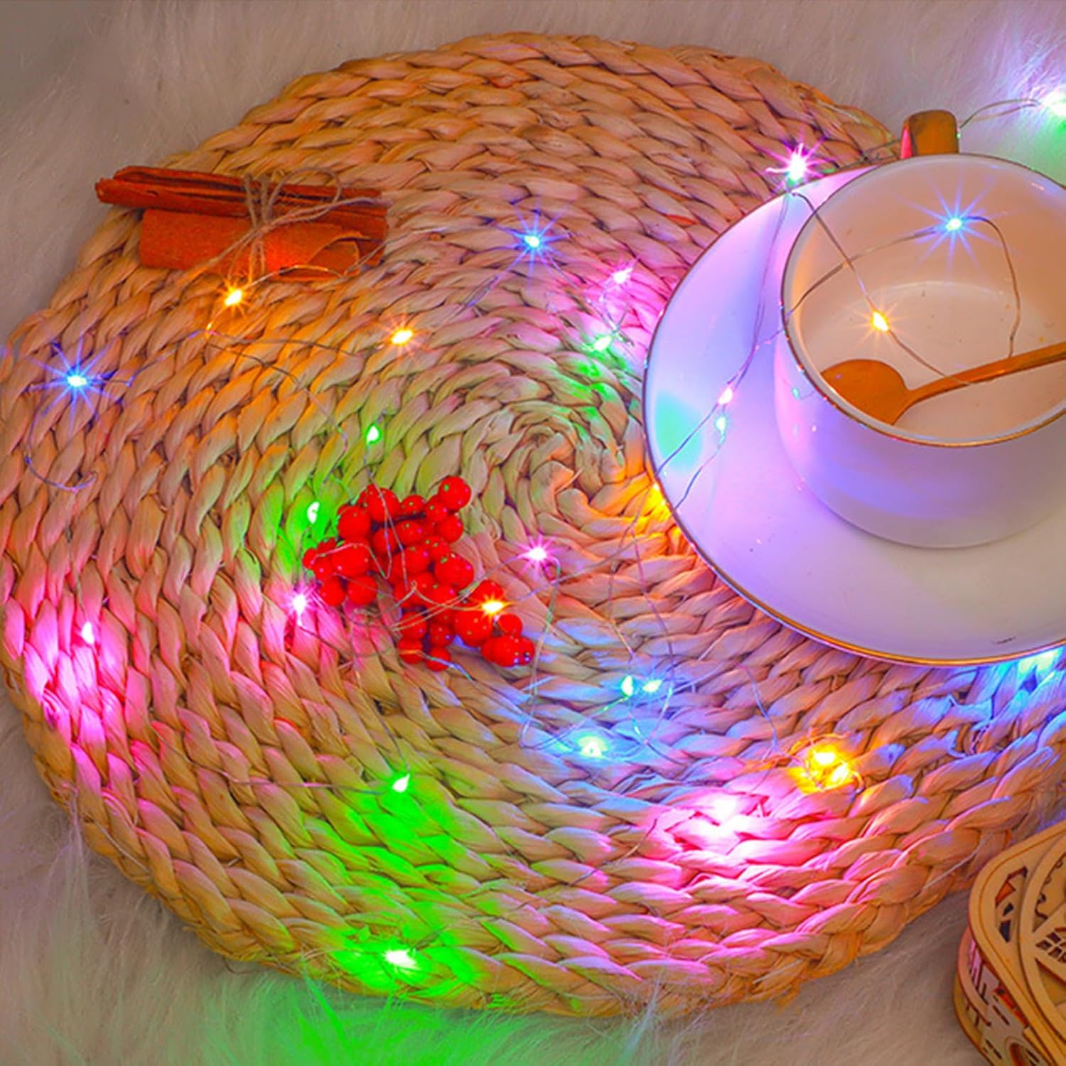 Koboko 2 X Solar Wine Bottle Fairy Lights, Multi-Colour, 2 Metres, 20 LED Lights image number 1