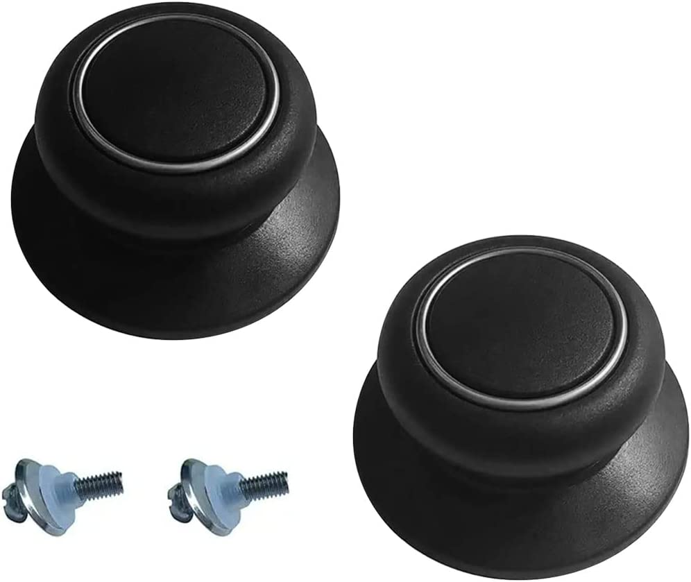 1 Pack Pot Lid Replacement Top Knob - Heat Resistant, Black