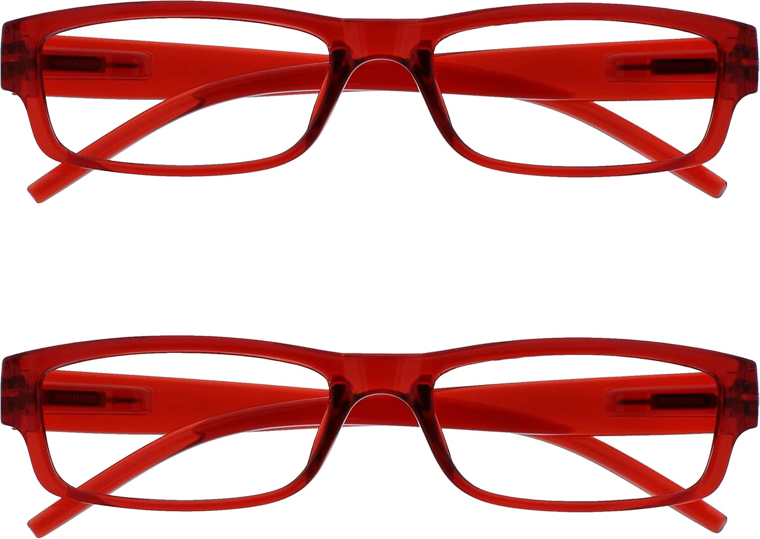 The Reading Glasses Company Red Lightweight Comfortable Readers Value 2 Pack Mens Womens RR32-Z +2.00