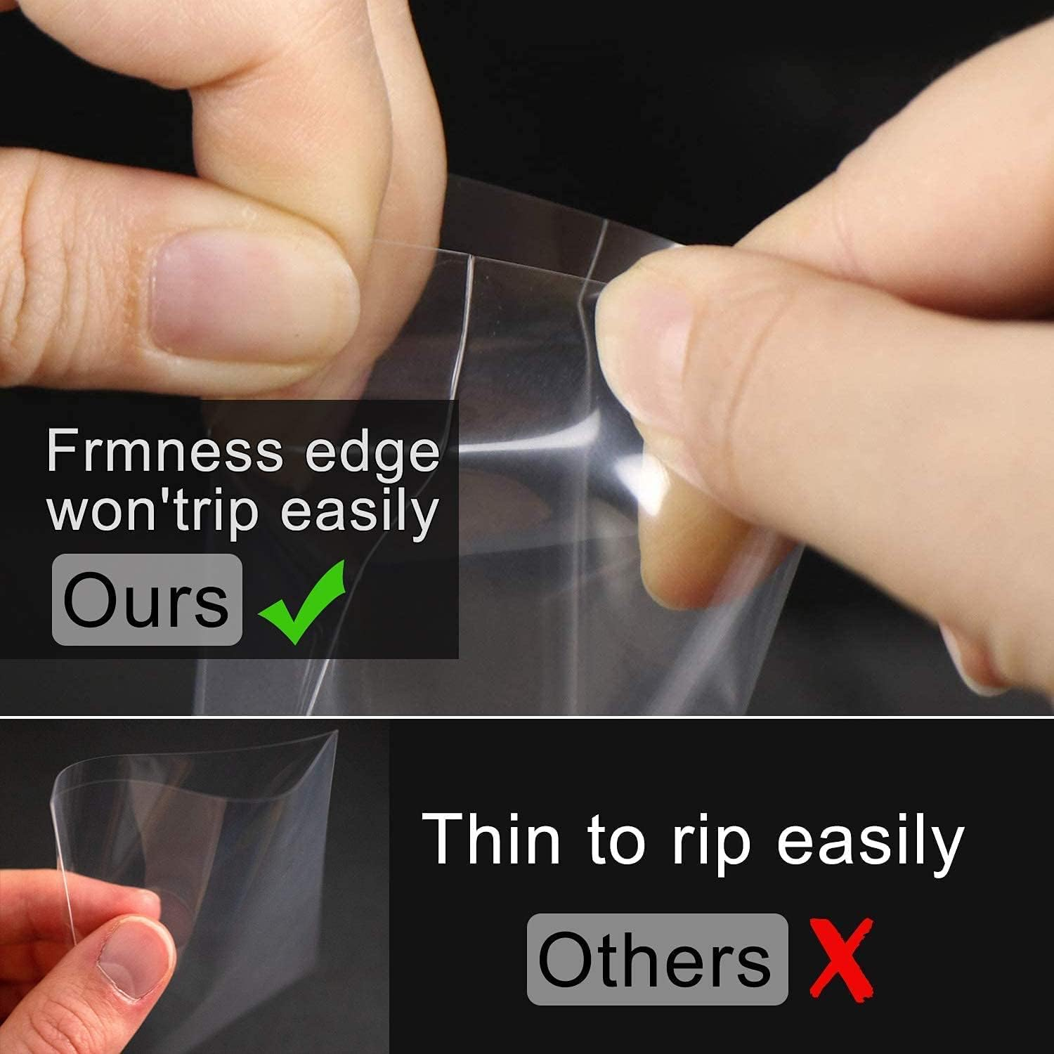 Card Sleeves, Clear Trading Card Sleeves, Collector Card Sleeves for Standard Cards 2.5" X 3.5"，Card Protector Compatible with Stardard Cards, Football Card, Sports Cards (200) image number 3