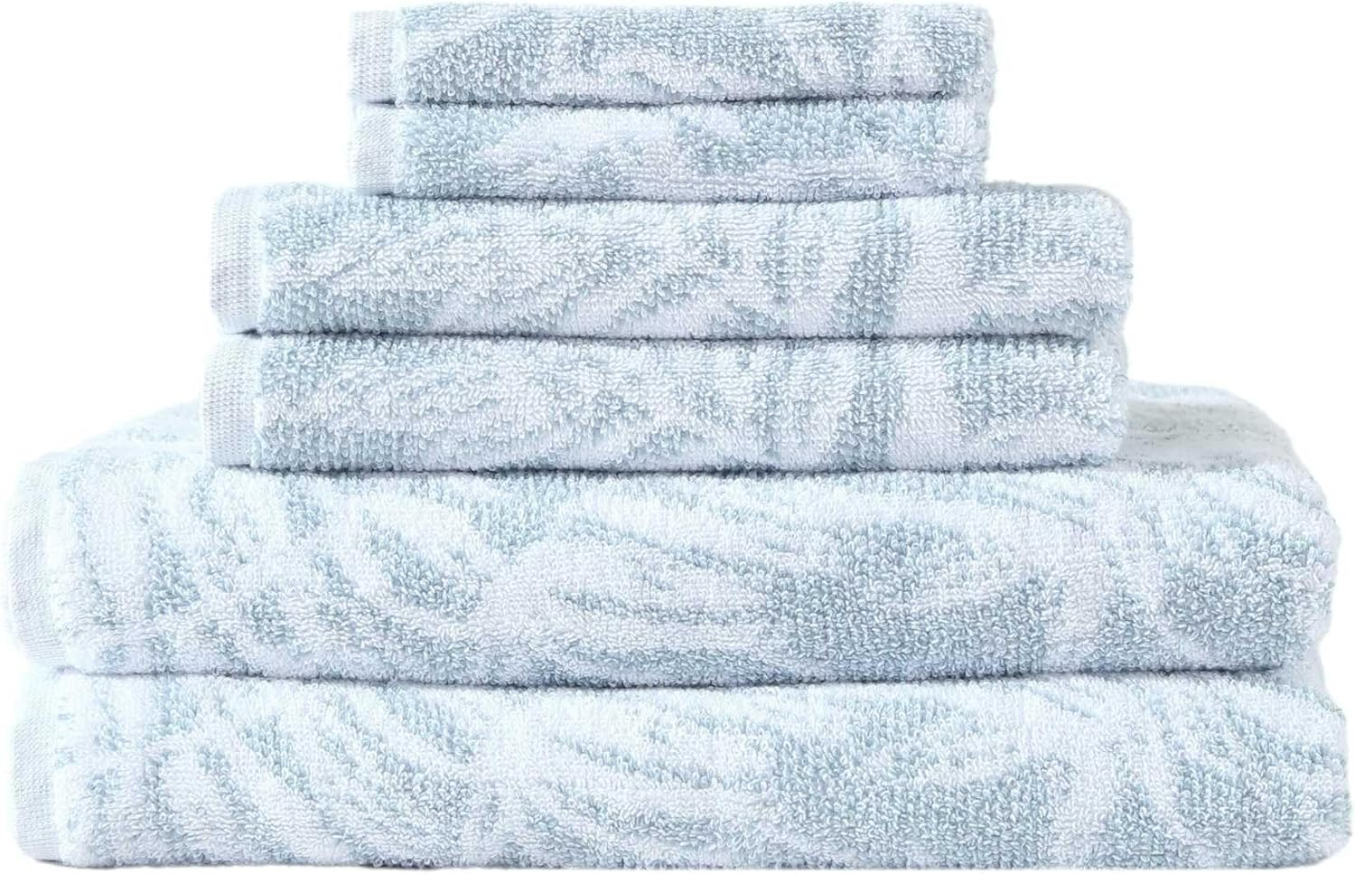 Tommy Bahama - Bath Towels, Soft & Absorbent Cotton Towels, Oeko-Tex Certified (Pineapple Venture Green, 6-Piece)