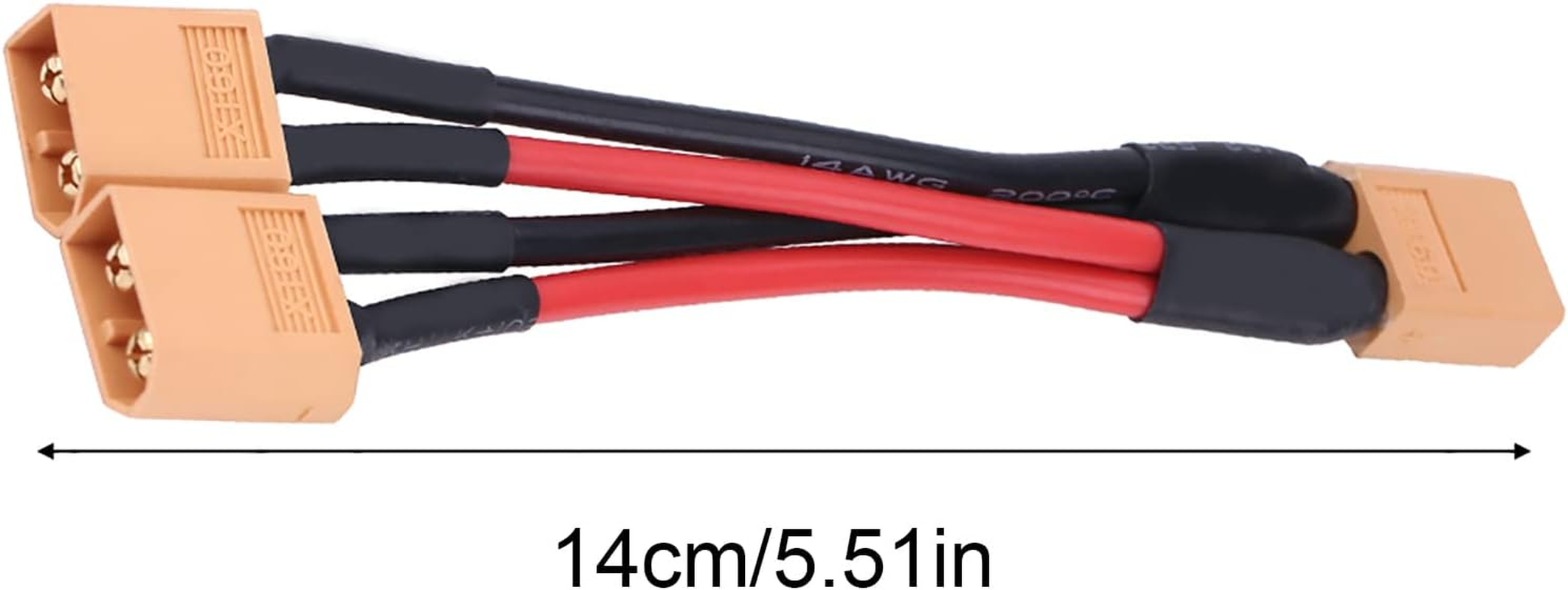 XT60 XT60 Connectors XT60 Parallel for 2 Batteries(1 Female and 2 Male) image number 5