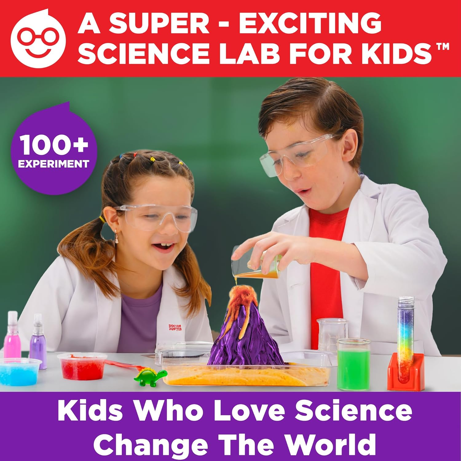 Doctor Jupiter Super Science Kit for Kids Ages 6-8-10-12-14| Easter, Birthday Gift Ideas for 6, 7,8,9,10,11,12,13,14 Year Old Boys & Girls| STEM Learning & Educational Toys with 100+ Experiments image number 5