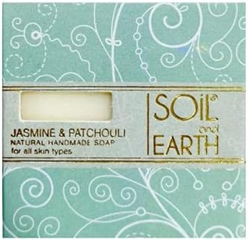 SOIL and EARTH HANDMADE NATURAL SOAPS (JASMINE & PATCHOULI)_3 X 100 Gm/ 3.5 Oz. image number 2