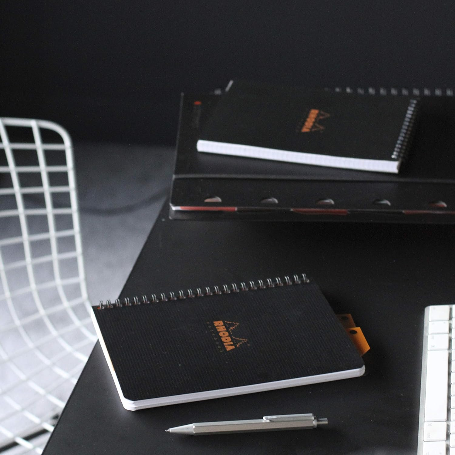 Rhodia 119911C - Spiral Notebook (Full Bound) Black A5+ | Lined | 160 Detachable Pages Perf. 6 Holes - Clairefontaine Paper 90G - Polypro Cover (Plastic) - Rhodiactive image number 5