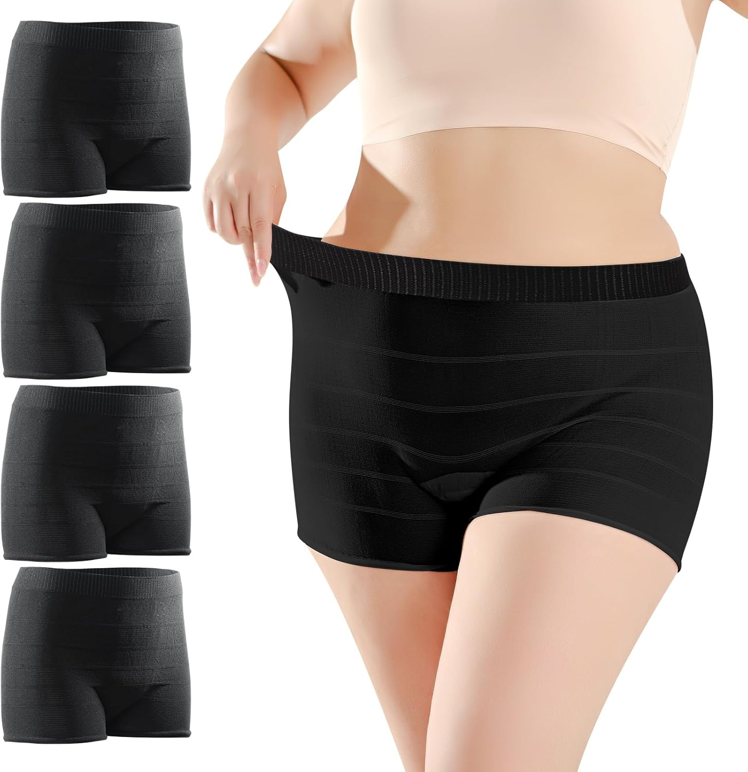 Mesh Underwear Postpartum High Waist Women Mesh Panties Postpartum image number 2