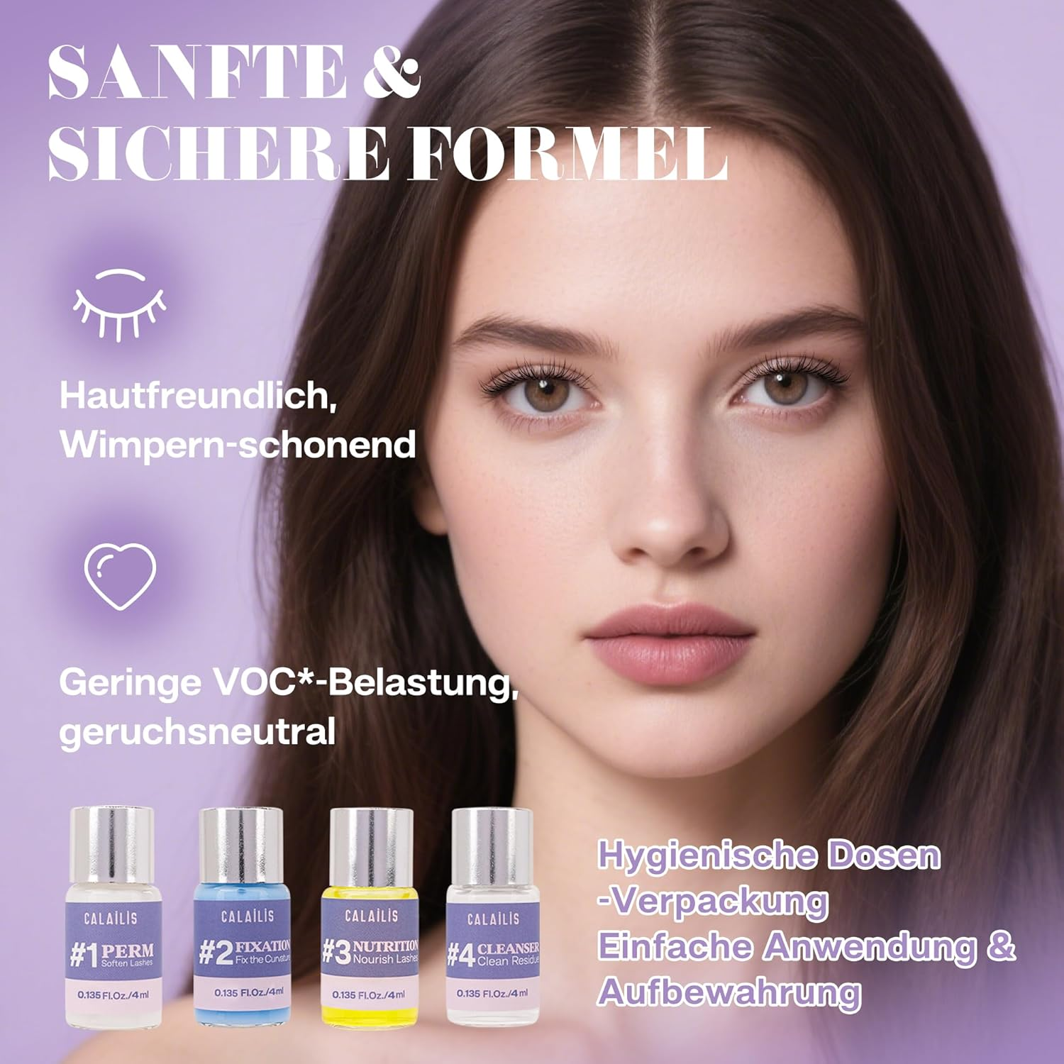 CALAILIS Eyelash Lifting Set, 2025 Updated Lash Lifting Set, Eyelash Extension Kit, Professional Eyelash Lifting, Natural & Thicker, Suitable for Salon and Home Use image number 3