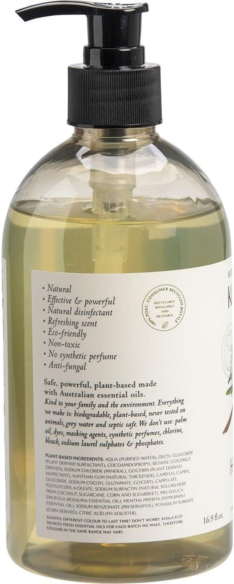 Koala Eco Natural Hand Wash Rosalina & Peppermint 500Ml image number 2