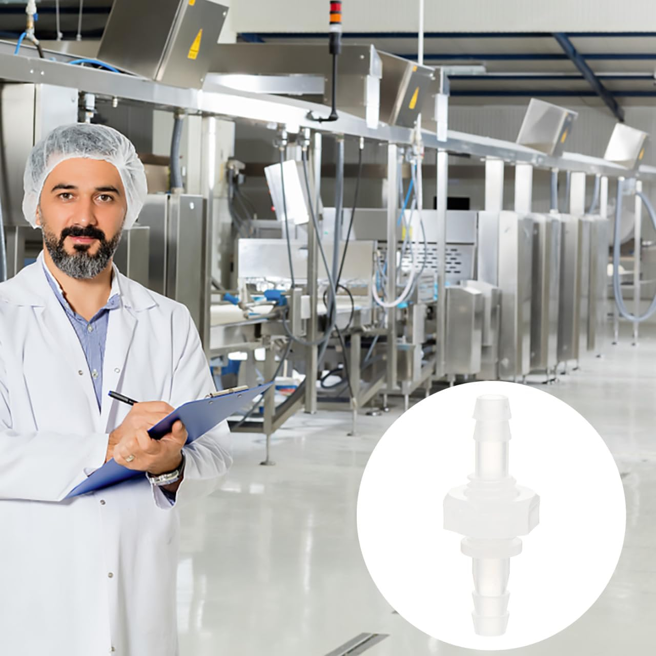 10Pcs Hose Barb Fitting Plastic Union Adapter Straight Connector for Easy Installation in Aquariums Gardens and Laboratories Practical Design image number 6