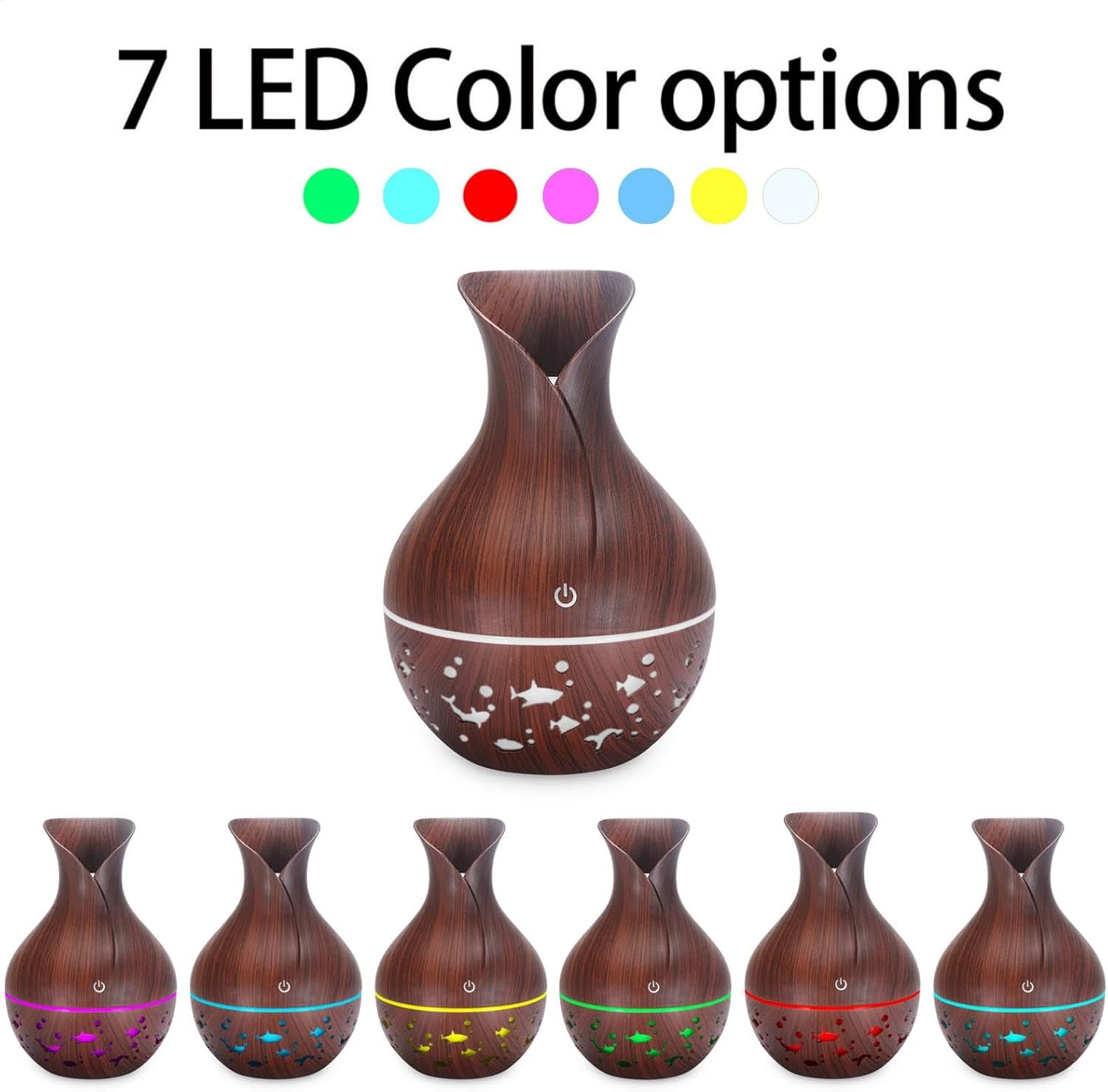 Desk Humidifier, Travel Humidifier | Desk Humidifier with Tilt, Oil Diffuser with Cute USB Design - Portable Humidifier, Oil Diffuser for Women, Ho image number 1