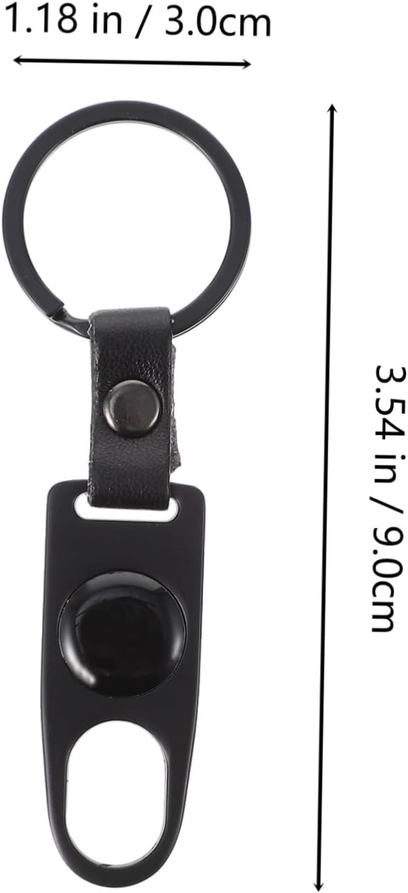 OSOLADY Anti-Theft Zinc Alloy Vehicle Stem Caps with Wrench Black Metal Car Tire Valve Covers Suitable for Automotive Wheels and Tires image number 2