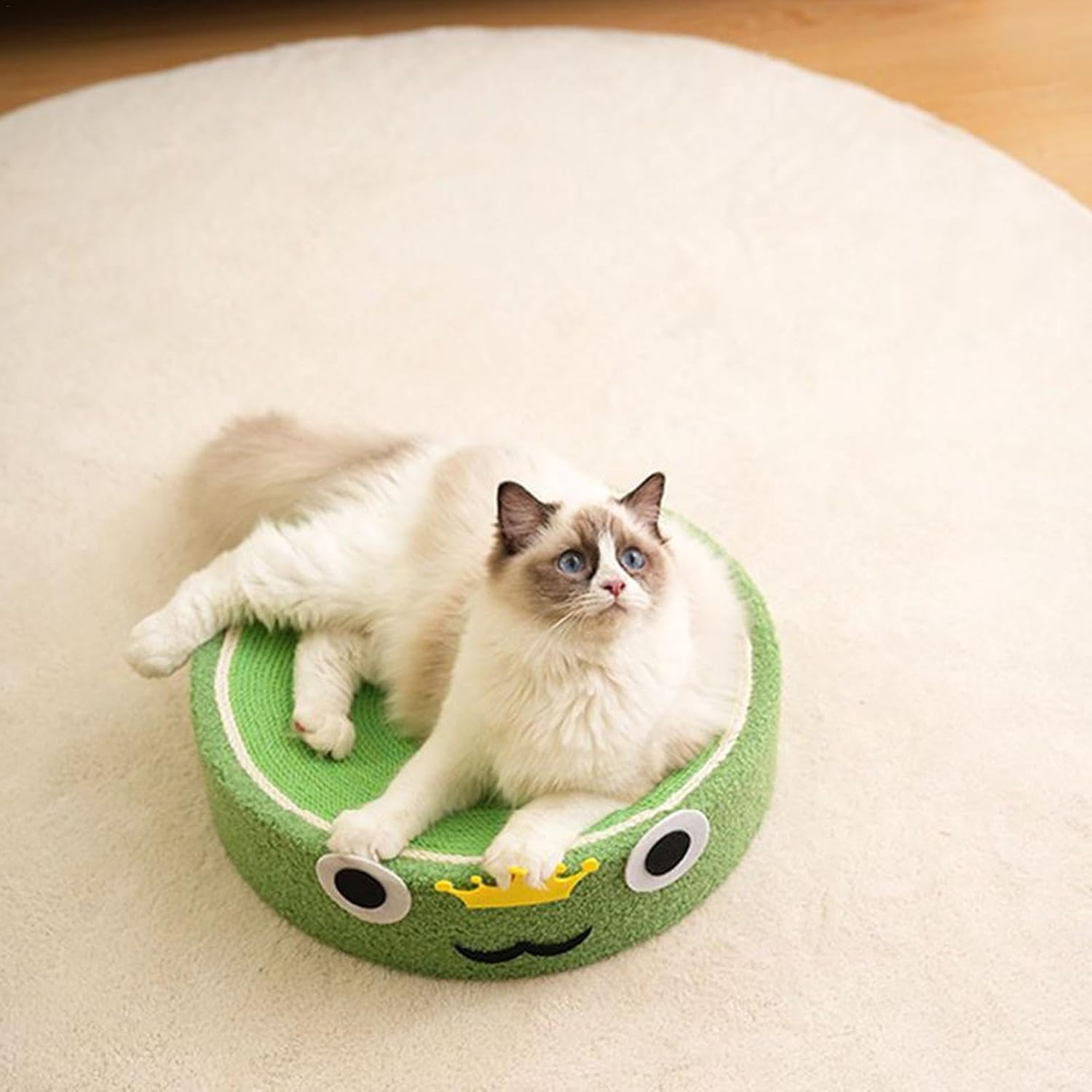 Cat Scratcher Mat, Claw Sharpening Cat Toy with Concave Middle, Claw Grinder Cat Bed, Fruit Kitty Scratcher, Indoor Cat Furniture Protection for Sofa, Table, Bed, Carpet