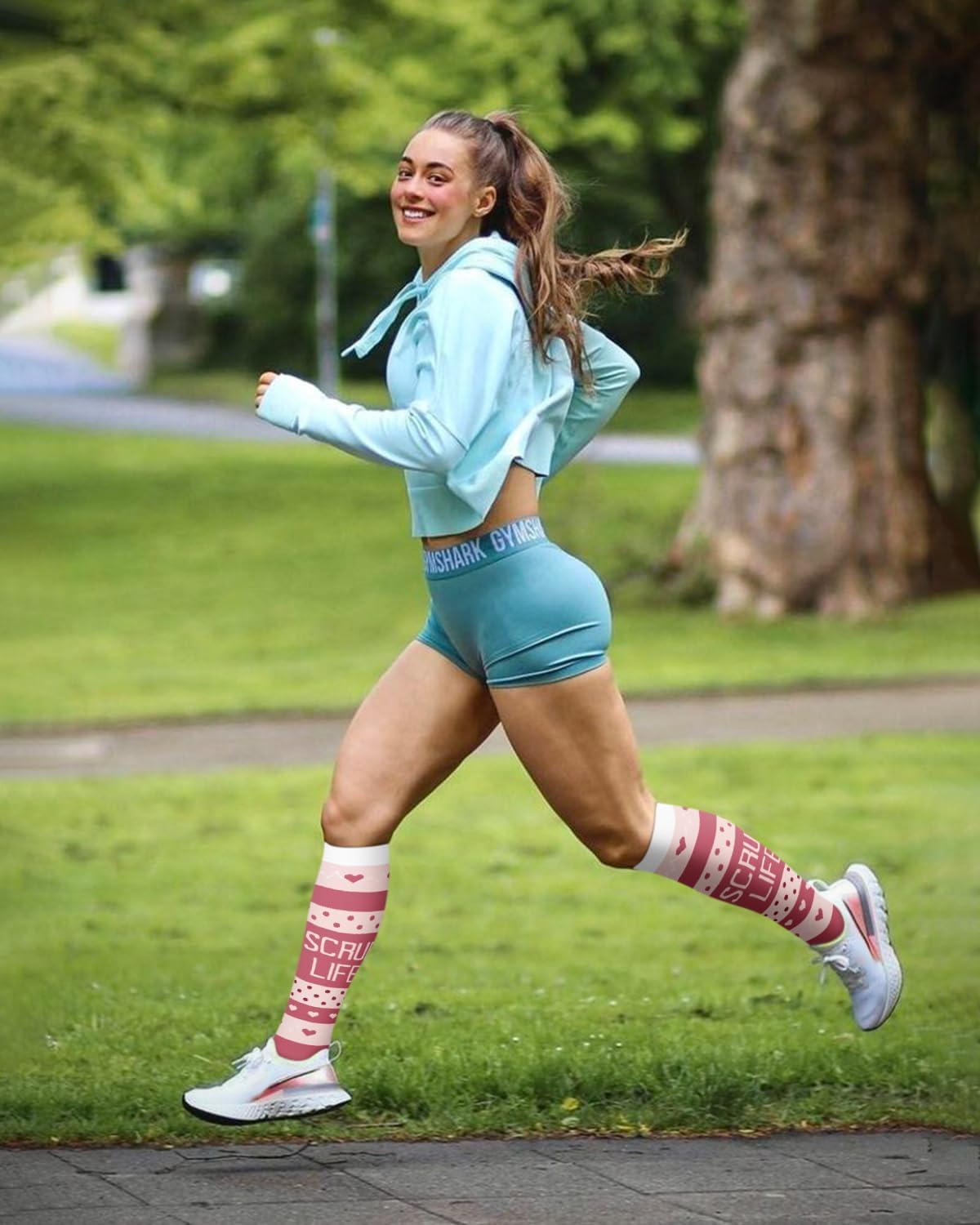 FULLSOFT 6 Pairs Compression Socks for Women and Men, 15-20 Mmhg Support Knee High Socks for Nurses,Athletic,Flying image number 6