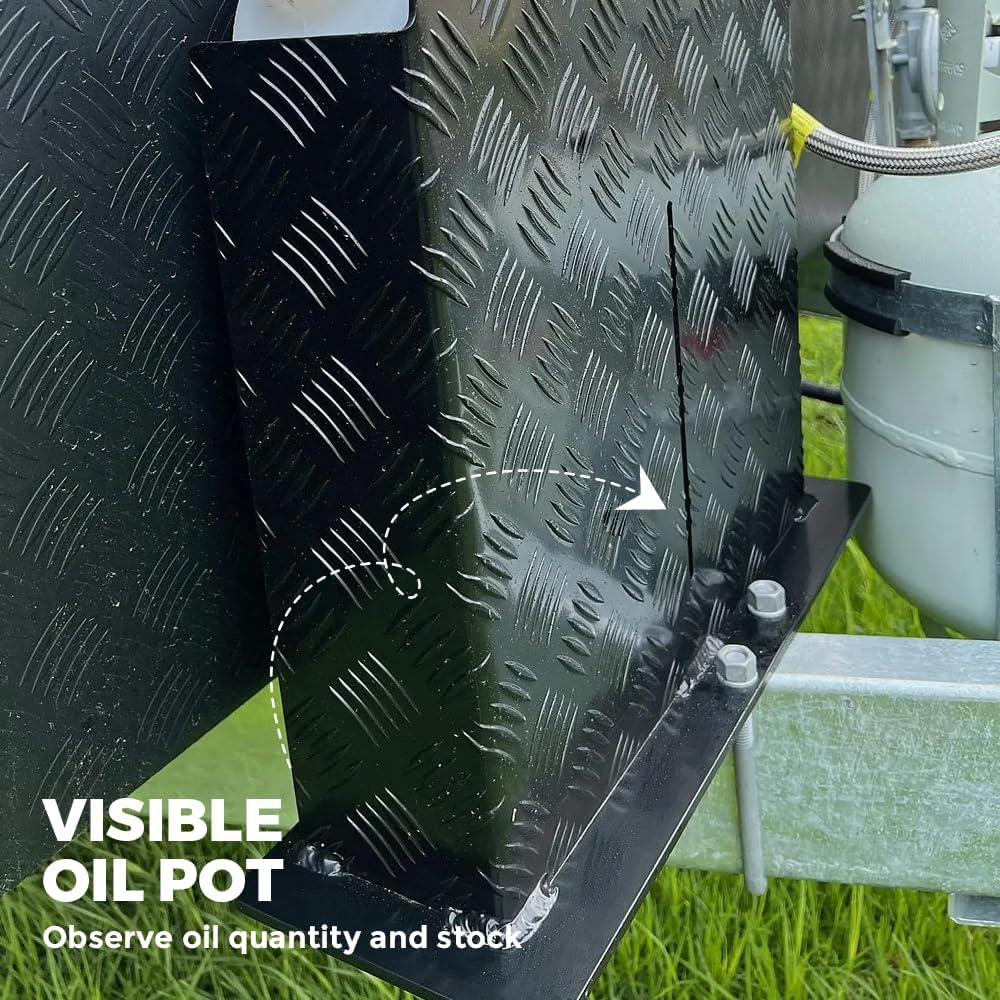 Base Mount Aluminium Diesel Heater Fuel Tank Cover Black/Silver Left/Right (BASE-M TANK COVER L-S) image number 2