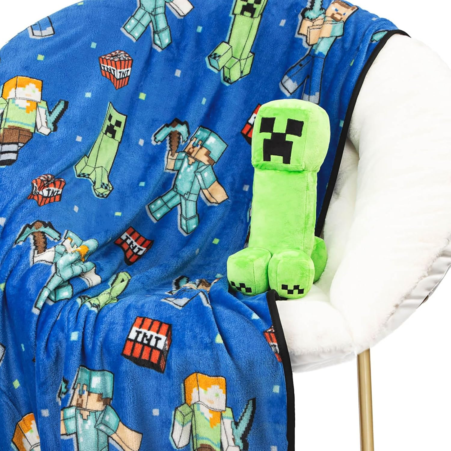 Bluey Plush Mini Pillow Buddy & 40 X 50 Inch Travel Throw Set - Kids Super Soft 2 Piece Blanket Set