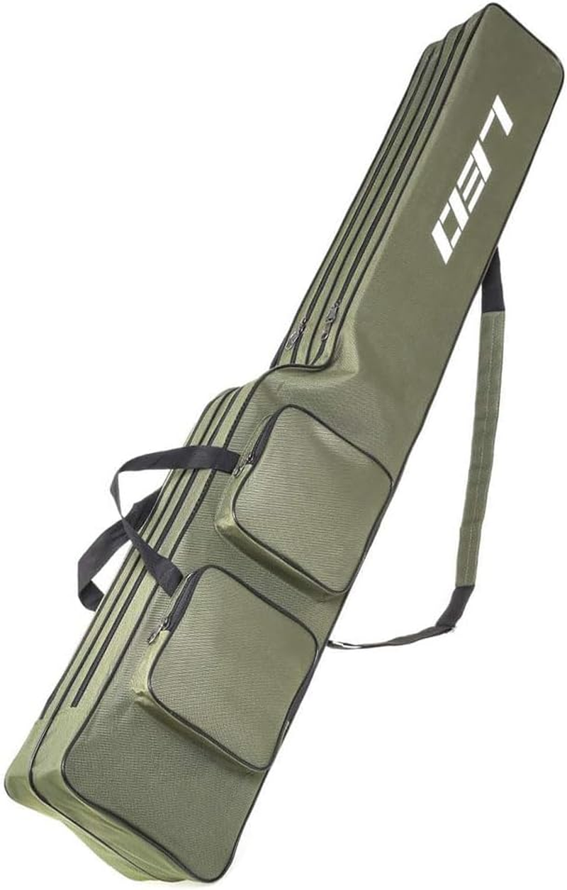 Fishing Rod Bag 130Cm &ndash; Large Capacity Folding Tackle Storage Bag, Waterproof Organizer Case, 2-Layer Portable Oxford Travel Carry Bag for Outdoor Fishing Gear, Gifts for Men image number 2