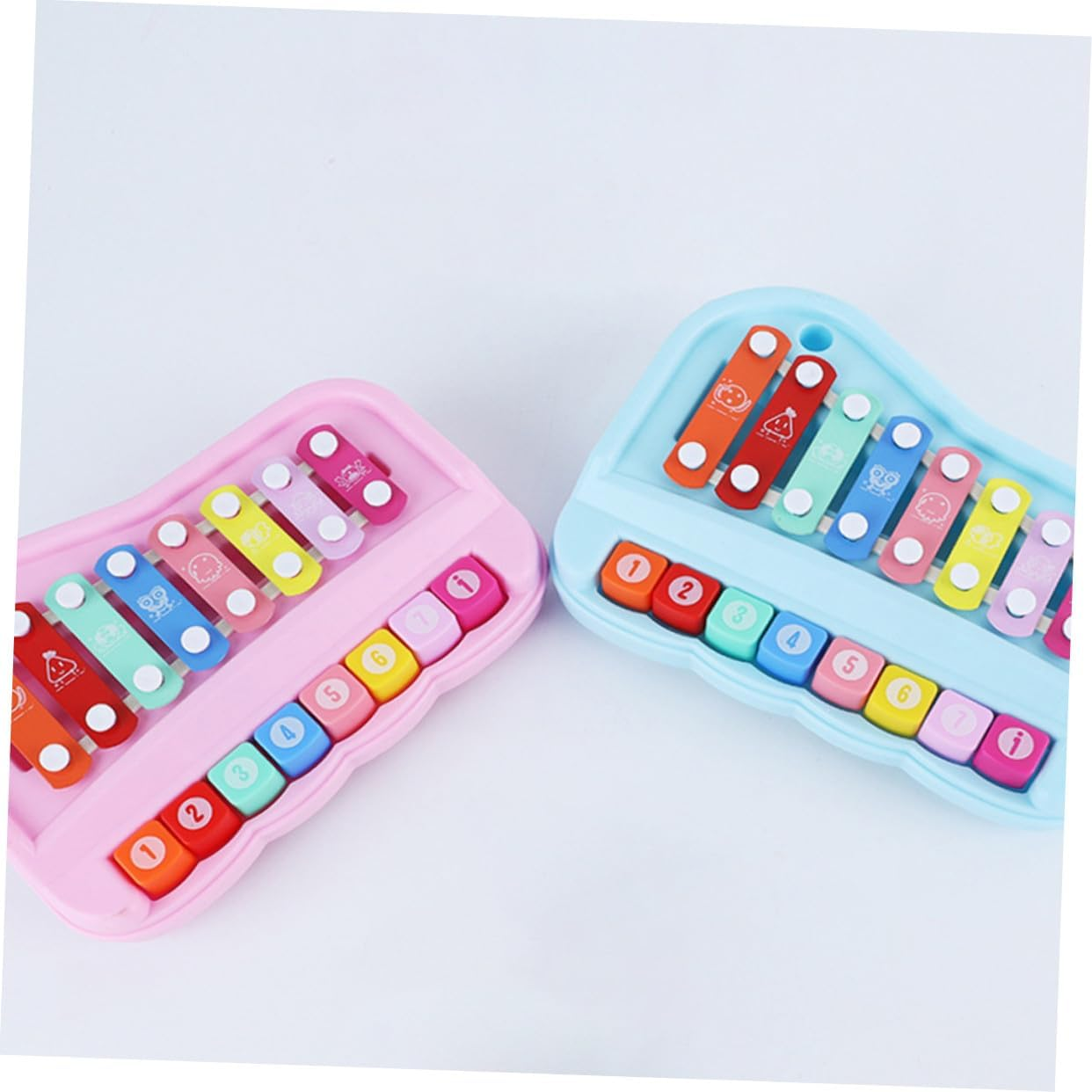 DECHOUS Creative Eight-Tone Hand Knock Piano Educational Musical for Xylophone Instrument with Music Score Early Learning Sound Development image number 4