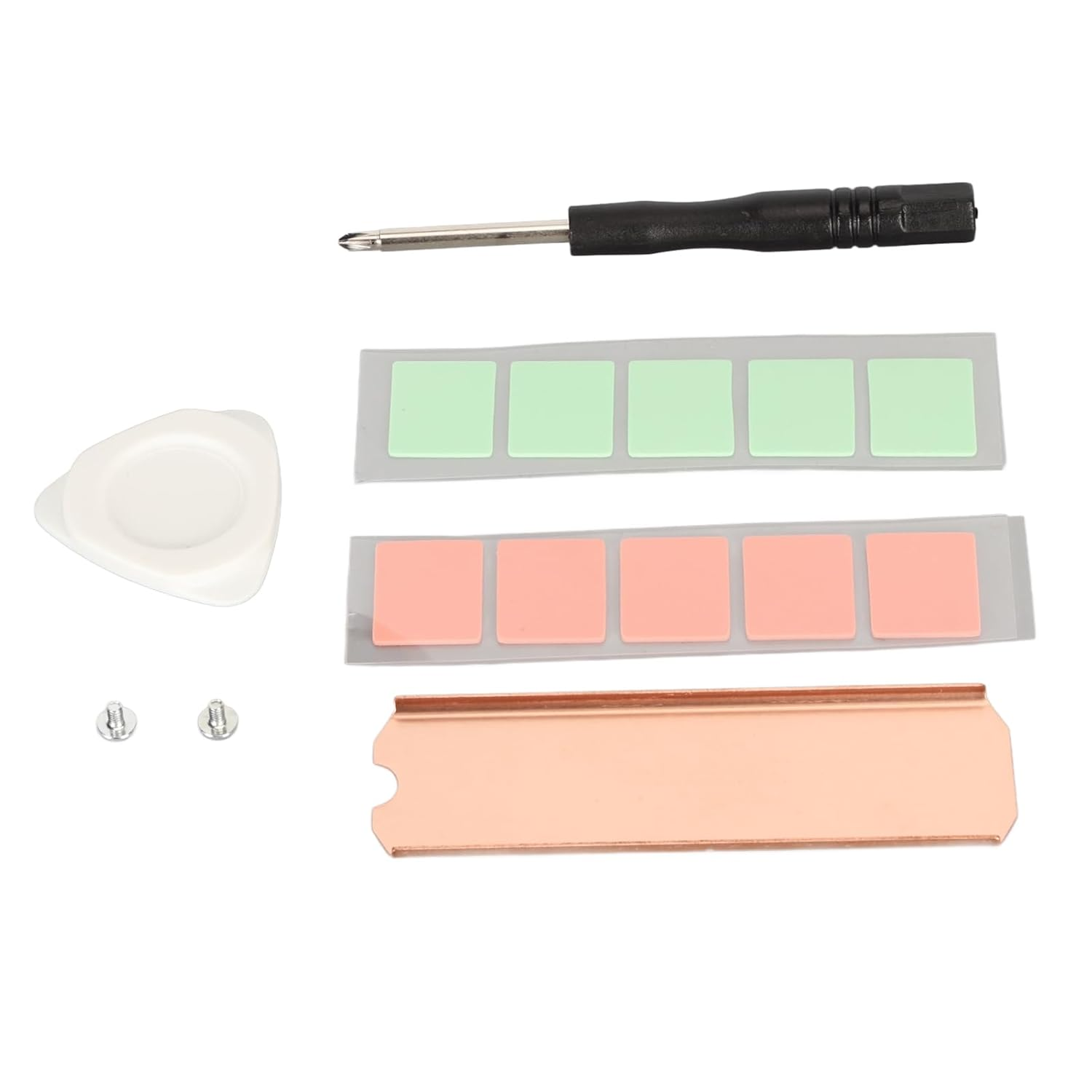 Yduupxe SSD Copper Heat Sink Chemically Polished Hard Disk Heat Sink with Nano Thermal Pads, Ideal for Increasing Dissipation Area image number 2