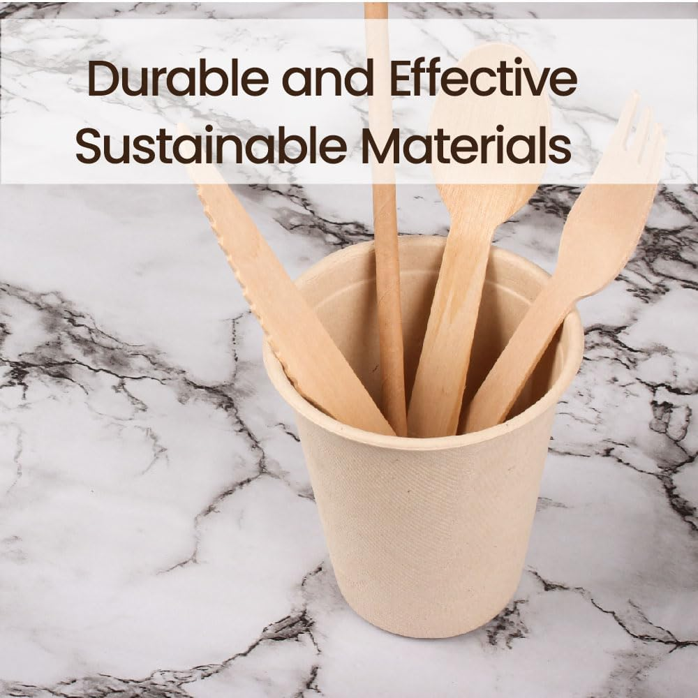 White Magic Eco Basics Biodegradable Sugar Cane Cup, 260 Ml Capacity, 10 Pieces image number 3