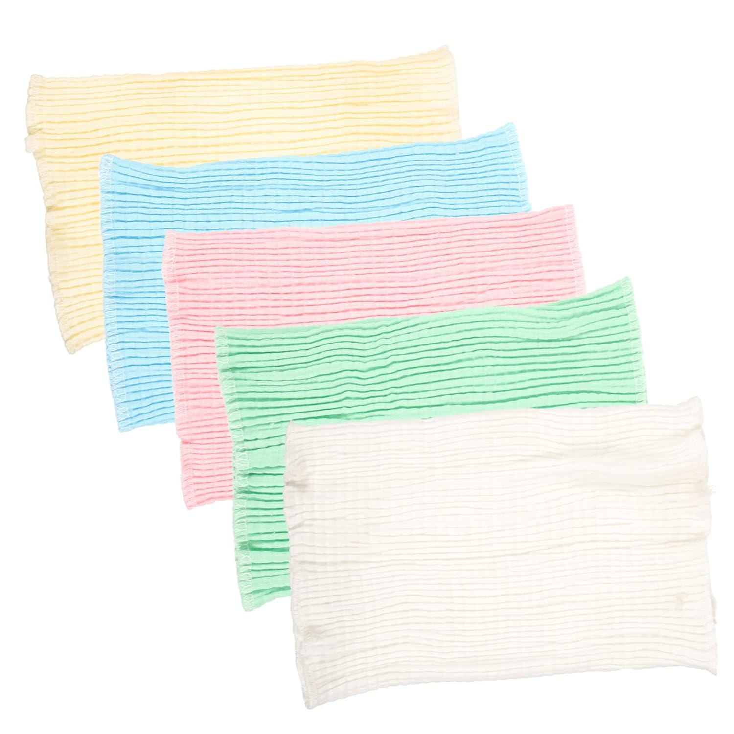 Bestonzon 5Pcs Cotton Belly Bands for Boy Girl Newborn Navel Cord Support Warm Protective Straps Includes Pink White Green Yellow Blue image number 6
