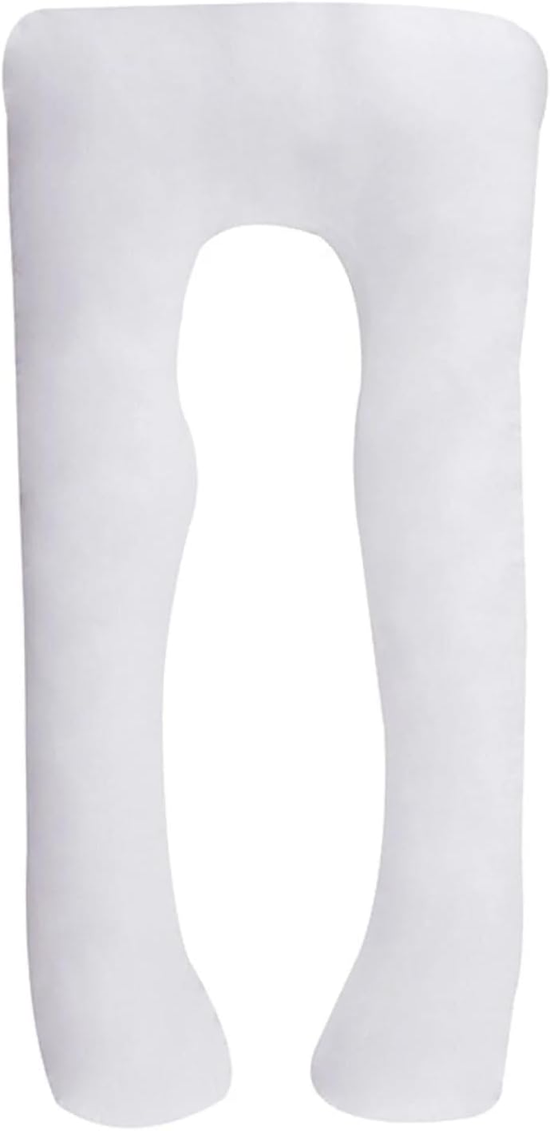 Gominimo Pregnancy Pillows, Cooling U Shaped Body Pillow for Sleeping, Maternity Pillow for Pregnant Women, Velvet Fabric and Polyester Filling, 123X70Cm (White) image number 1