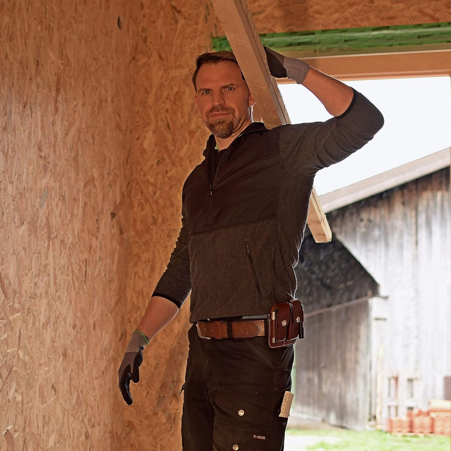 Ledertaff Premium Leather Holster Case for Leatherman Wave, Bit Kit, Bit Driver Extender and Torch, Leatherman Wave Plus, Charge Plus, TTI, Skeletool, Rebar, Rev, Sidekick, Wingman - Black image number 7