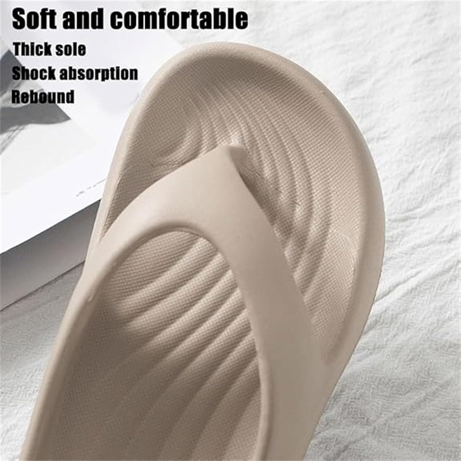 Pillow Arch Support Flip Flops, Ultra Lightweight Non-Slip Arch Support Flip Flops, Summer Beach Sandals image number 1