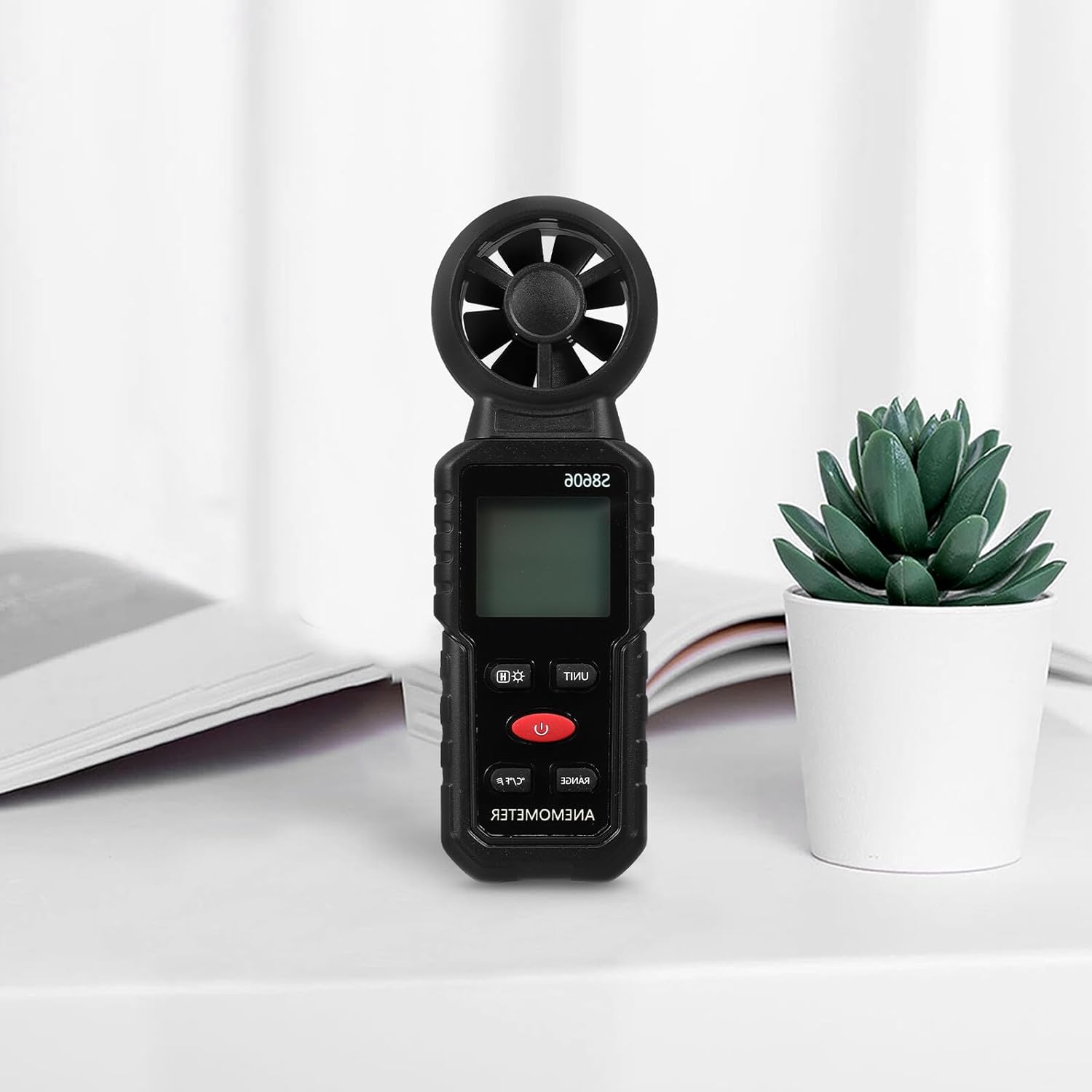 COHEALI High Precision Handheld Wind Speed Portable Anemometer for Outdoor Wind Measurement Lightweight for Air Velocity Testing image number 6