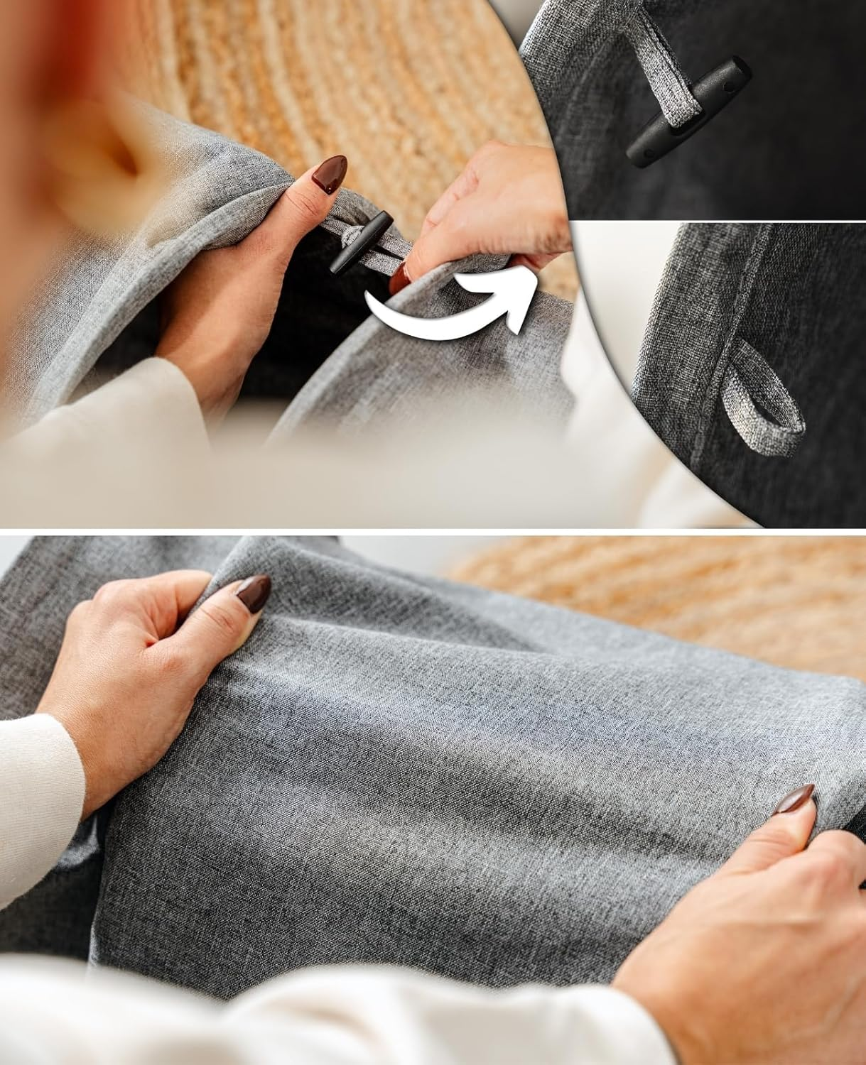 Lionto 3-Way Cat Tunnel with Play Ball, 30 X 120 X 80 Cm, Foldable Expandable Play Tunnel Made of Easy-Care Faux Linen Material for Cats, Robust Cat Toy, 30 Cm Diameter image number 4