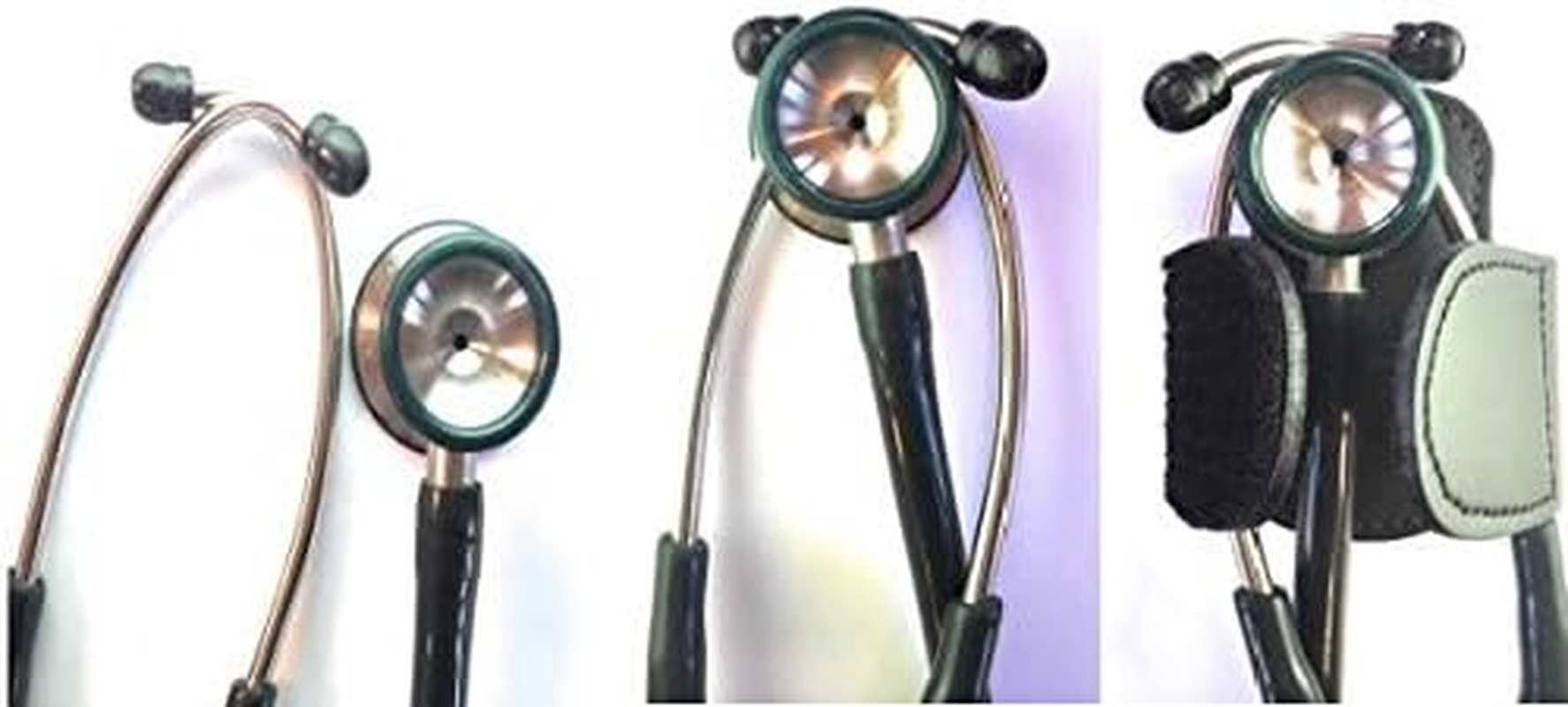 The BATCLIP (Brown) - Premium Leather Handmade Clip-On Stethoscope Hip Holder; No More Neck Carrying, Loss, or Misplacement. Proudly Carry Your High-End Stethoscope with Taste and Style. image number 4